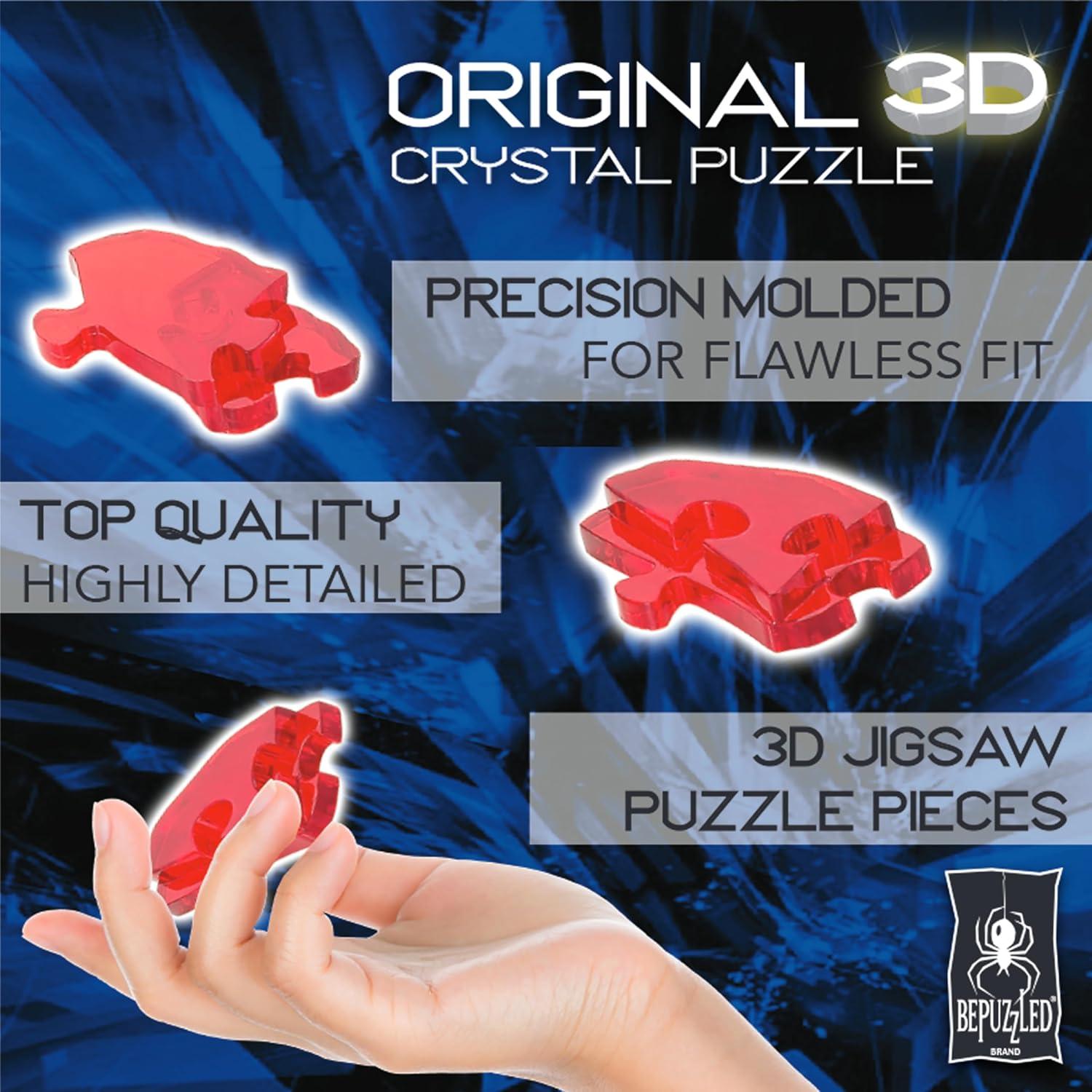 Puzzle de Cristal 3D Disney La Bestia BePuzzled 18.4x17.8 cm