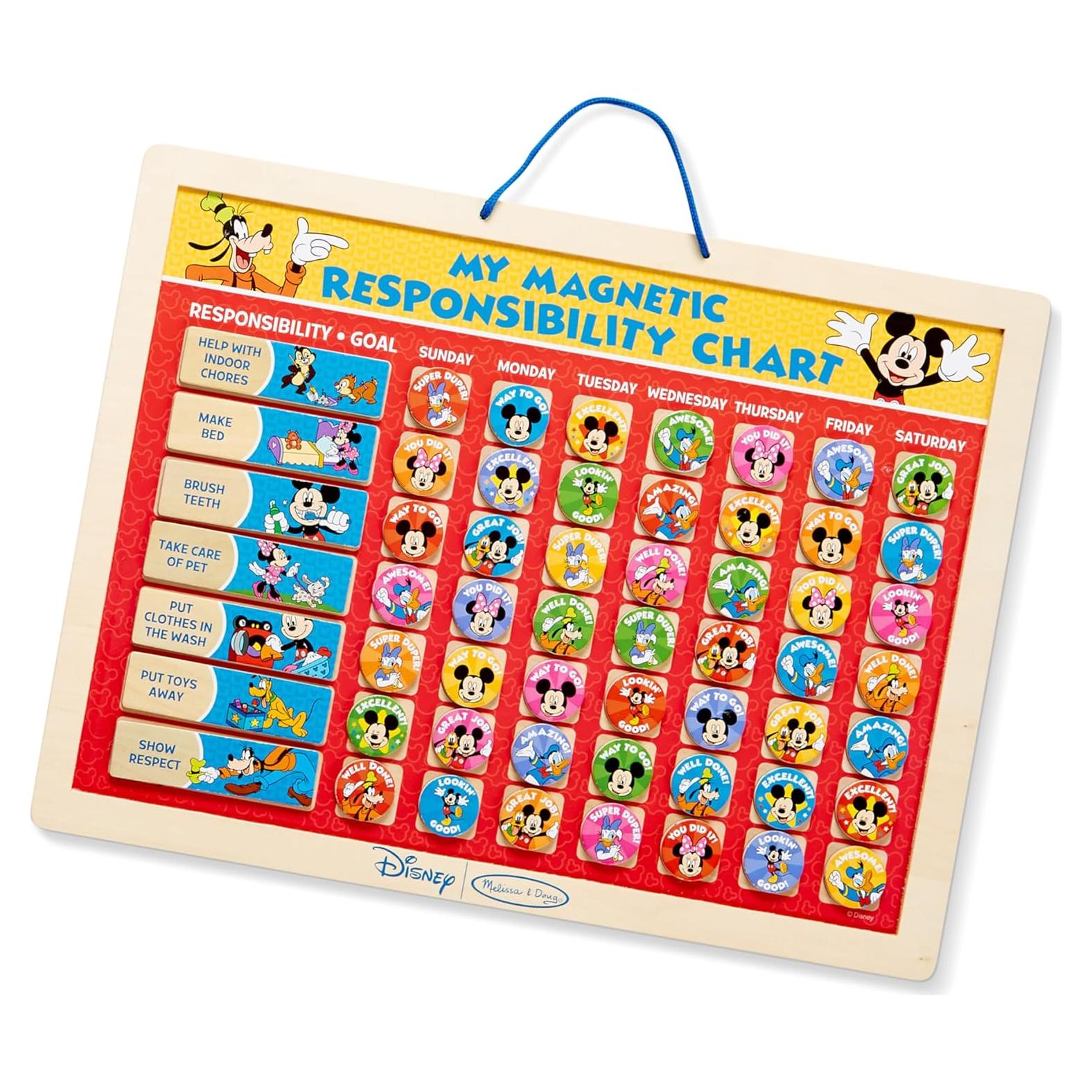 Tabla Magnética de Responsabilidad Melissa & Doug 90 Imanes 39.37x29.21cm