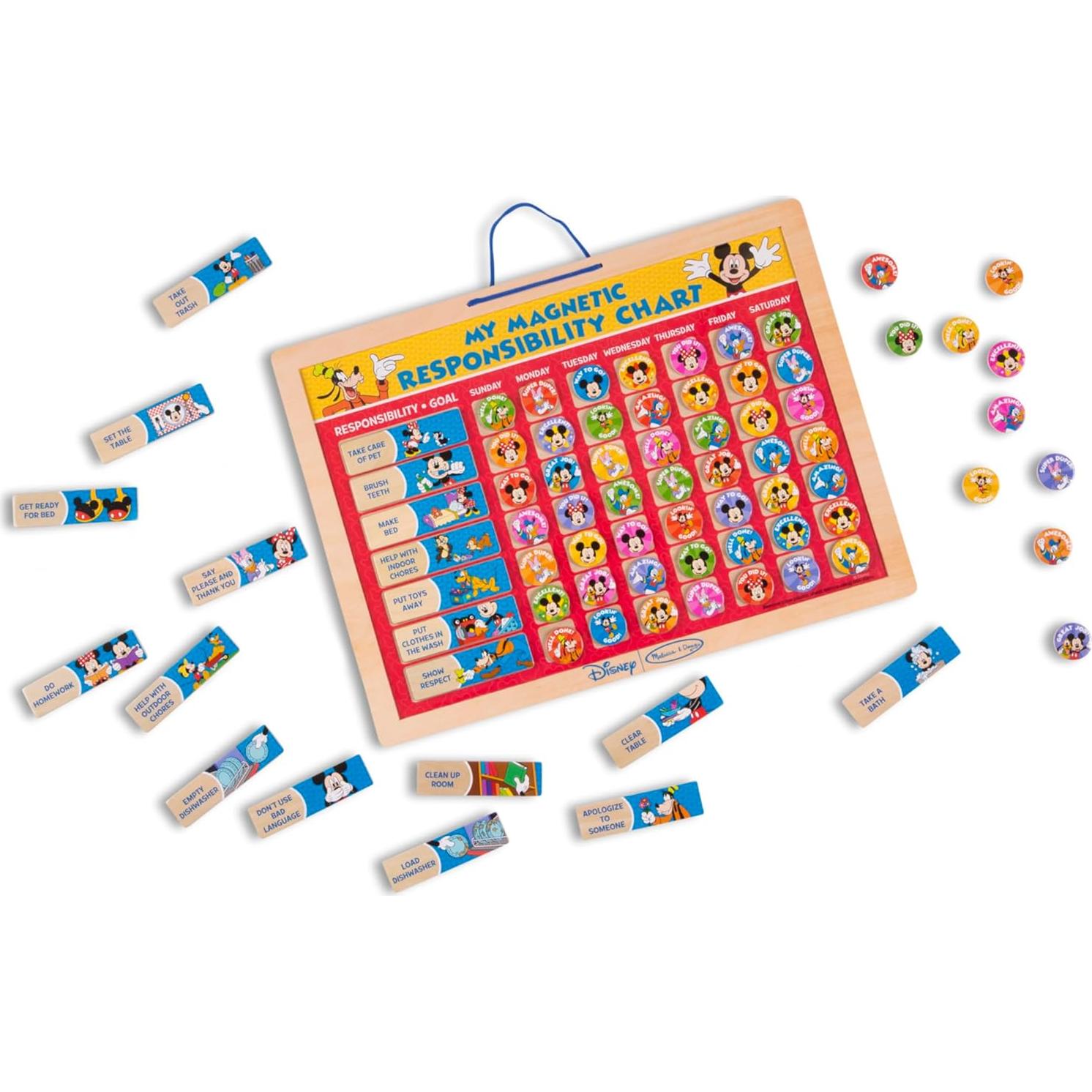 Tabla Magnética de Responsabilidad Melissa & Doug 90 Imanes 39.37x29.21cm