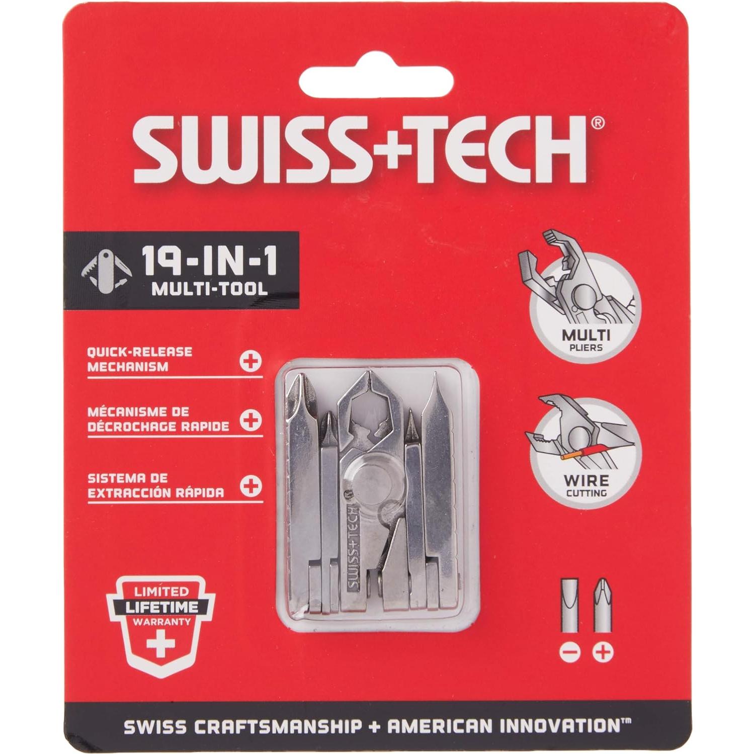 Herramienta Multiuso Swiss+Tech ST53100 19-en-1 Acero Inoxidable