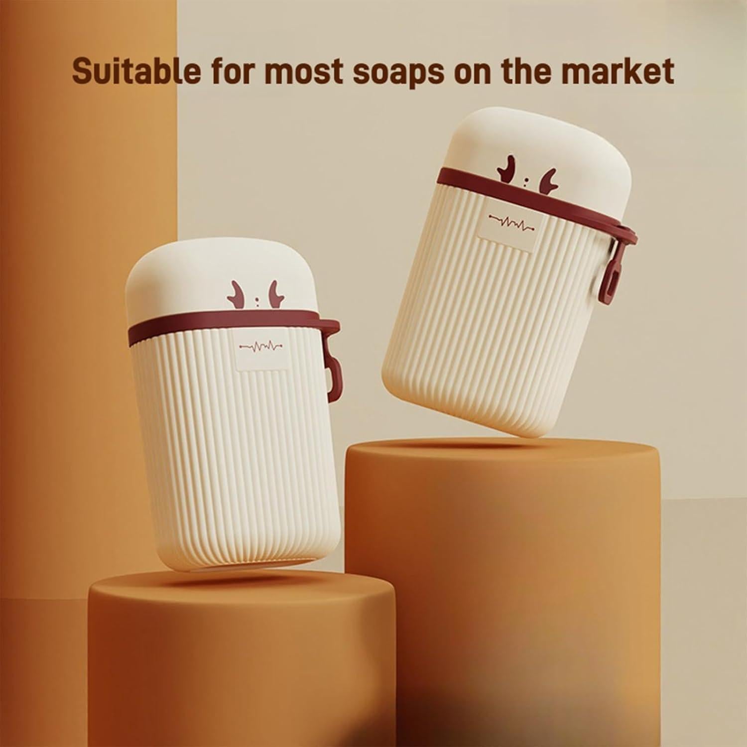 Estuche de Jabón de Viaje JMXINHANG Beige a Prueba de Fugas