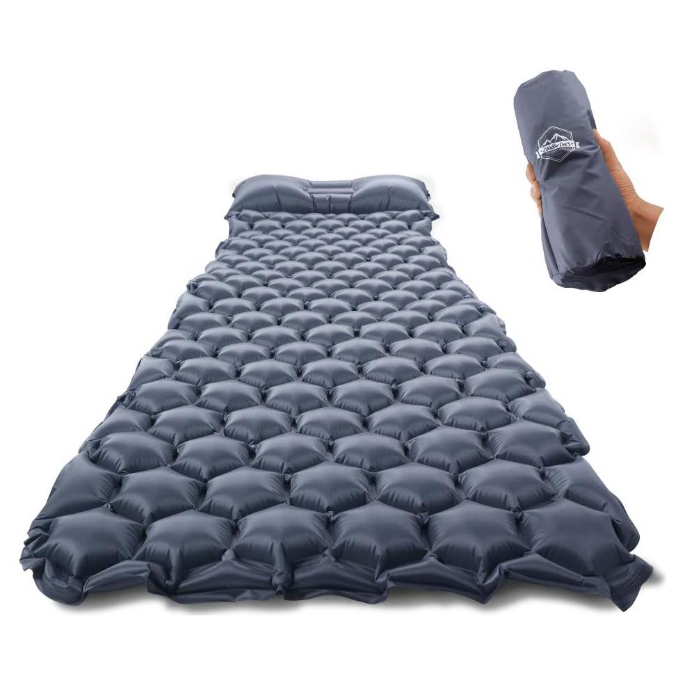 Colchoneta Inflable ZOOOBELIVES Ultraligera con Almohada 190x58cm