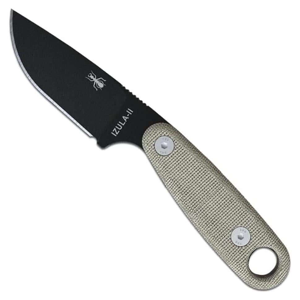 Cuchillo ESEE Izula-II Negro, 17.15 cm, Mango Micarta
