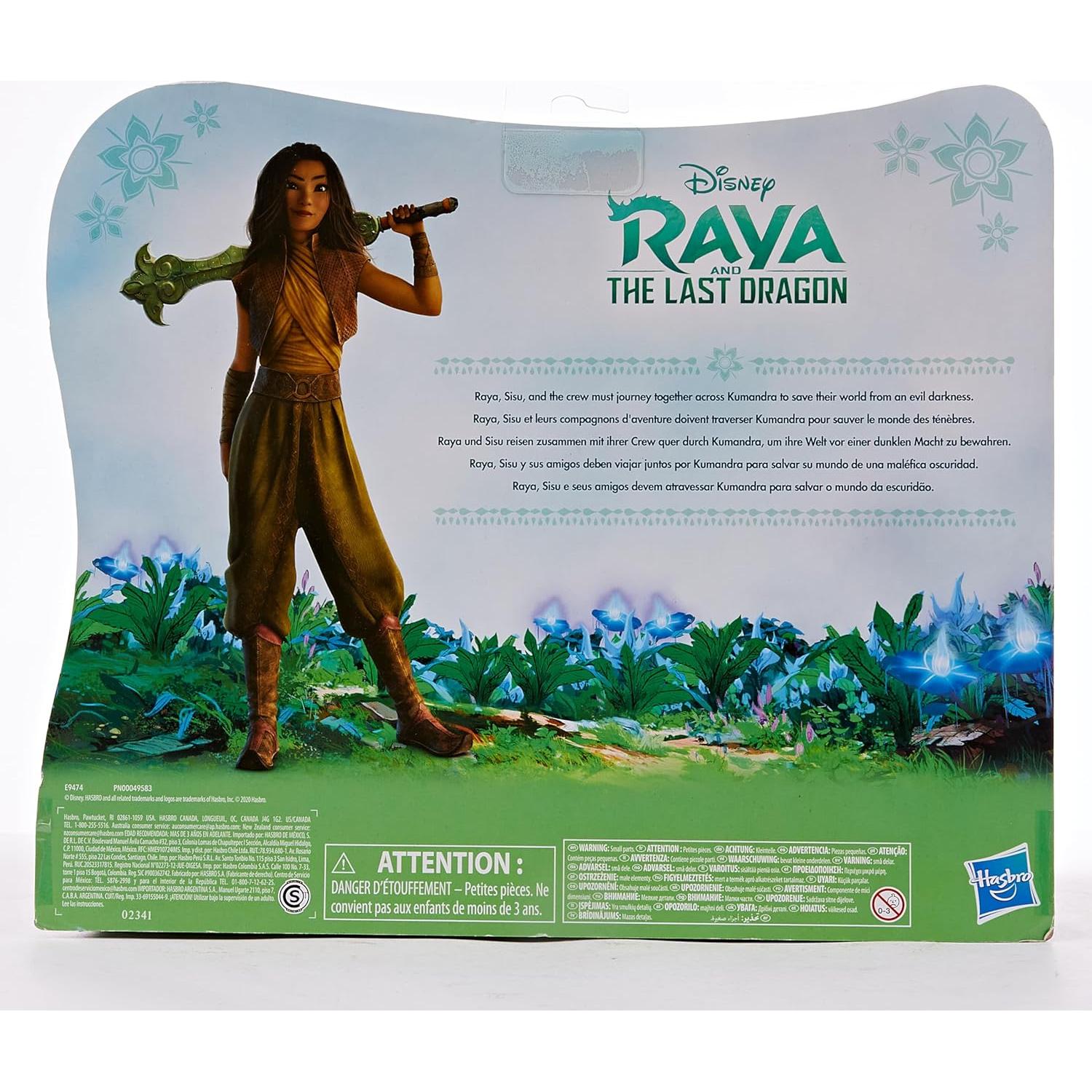 Disney Princess Hasbro Raya and The Last Dragon Kumandra Story Set,7 Dolls and Doll Accessories,Raya,Sisu Human,Ongis,Boun,and Sisu,Toy for Kids