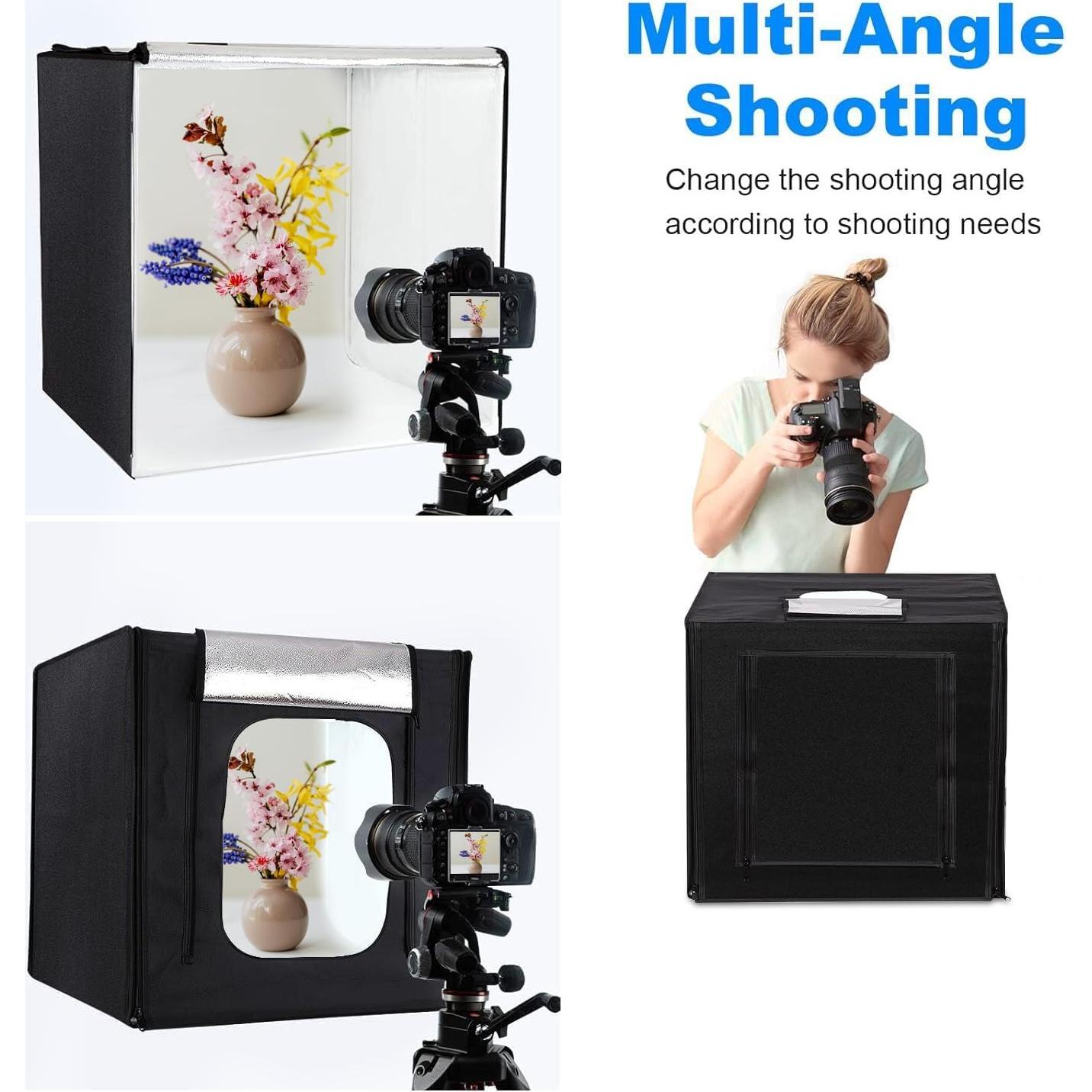 Caja de Luz Fotográfica LTRINGYS 40.6x40.6 cm Dimmable