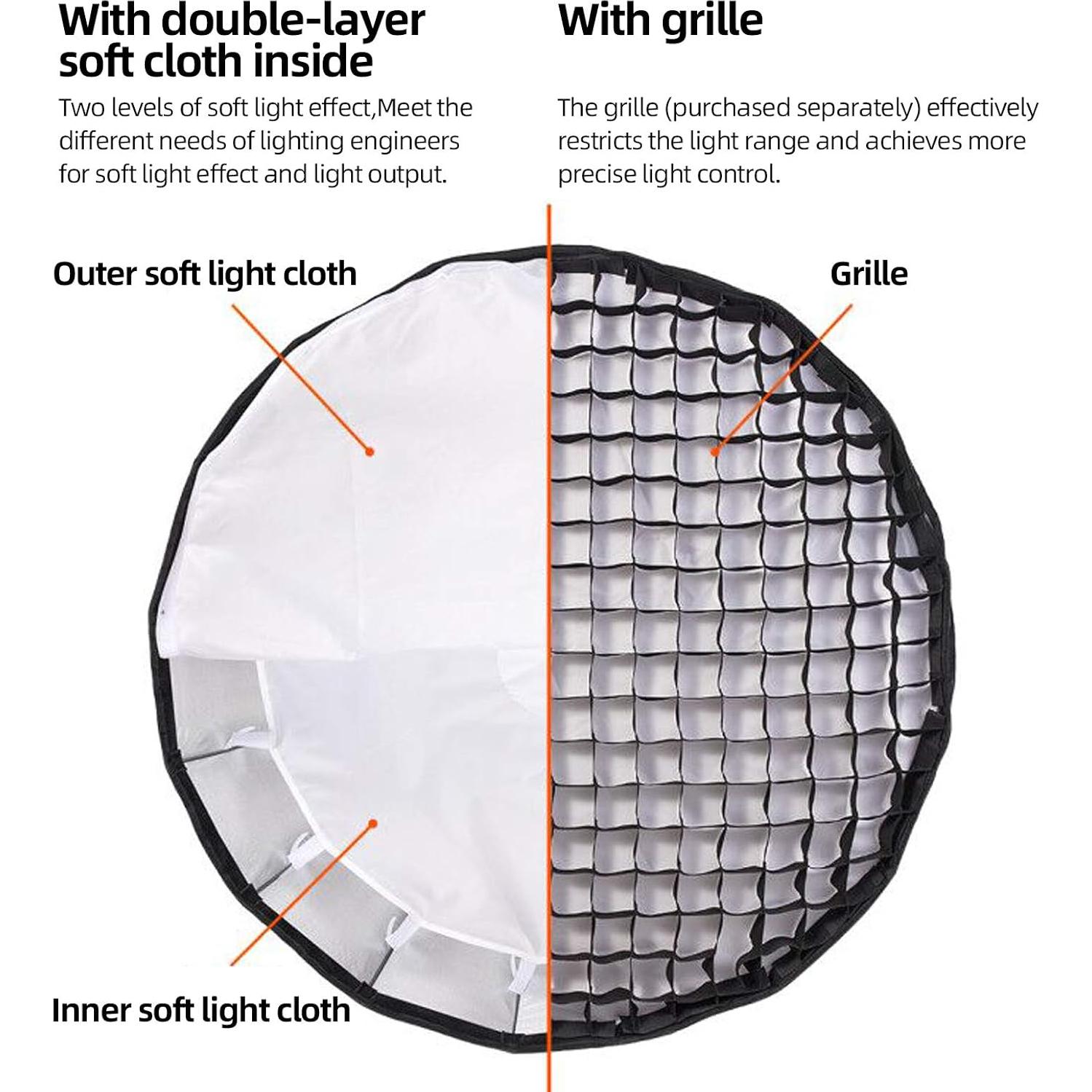 Godox QR-P70 Softbox Parabólico 70cm con Montura Bowens