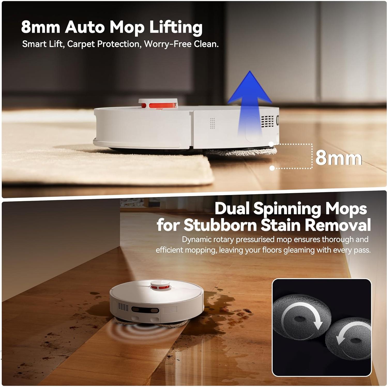 Robot Aspirador y Mopa JONR P20 Pro 8000Pa Auto-Vaciado