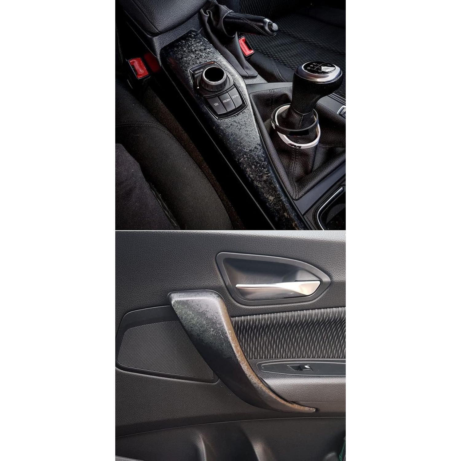 Vinilo de Fibra de Carbono Forjada LZLRUN 0.30m x 1.07m Negro