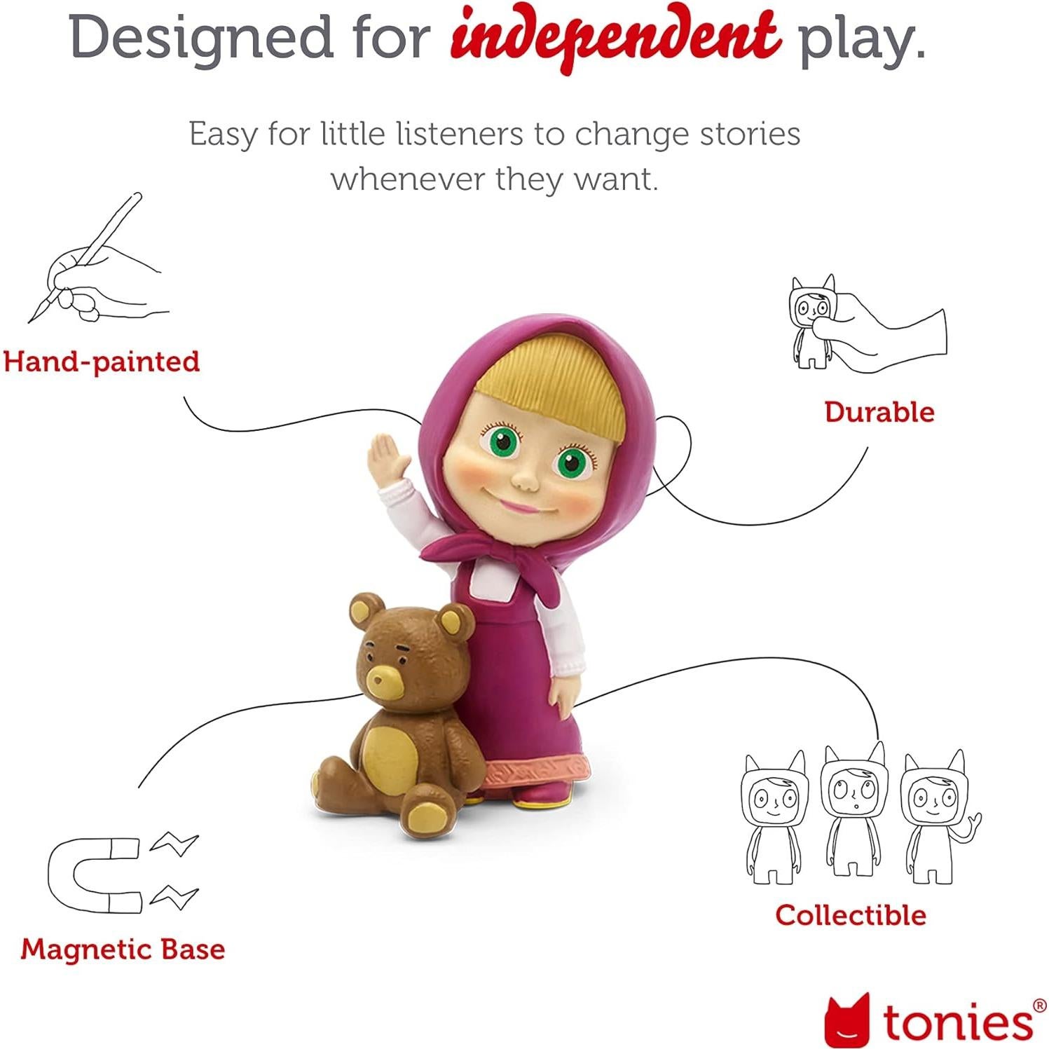 Figura de Juguete de Audio Masha Tonies 10.8x3.5x20cm