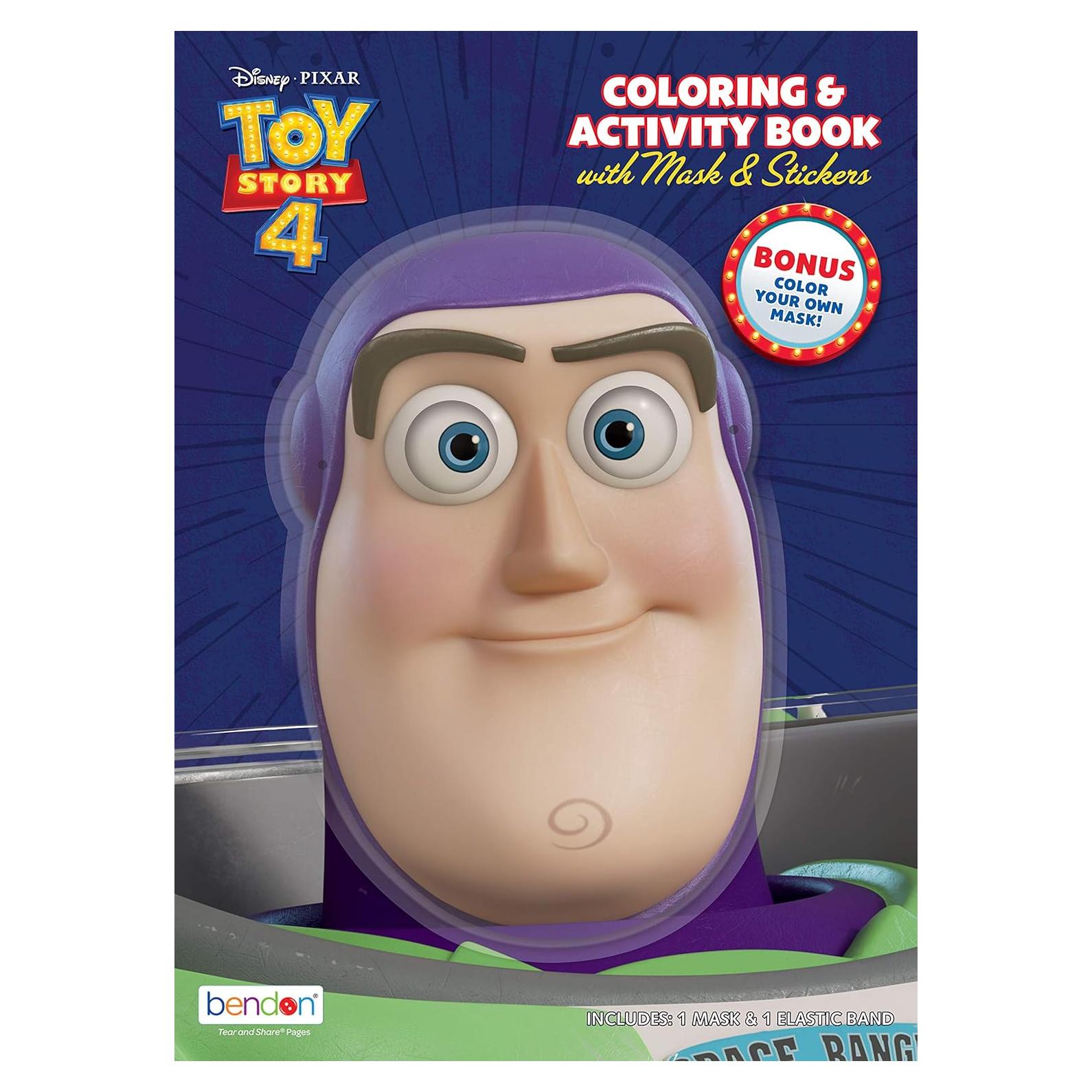 Libro de Colorear Toy Story 4 Bendon con Máscara 48 Páginas