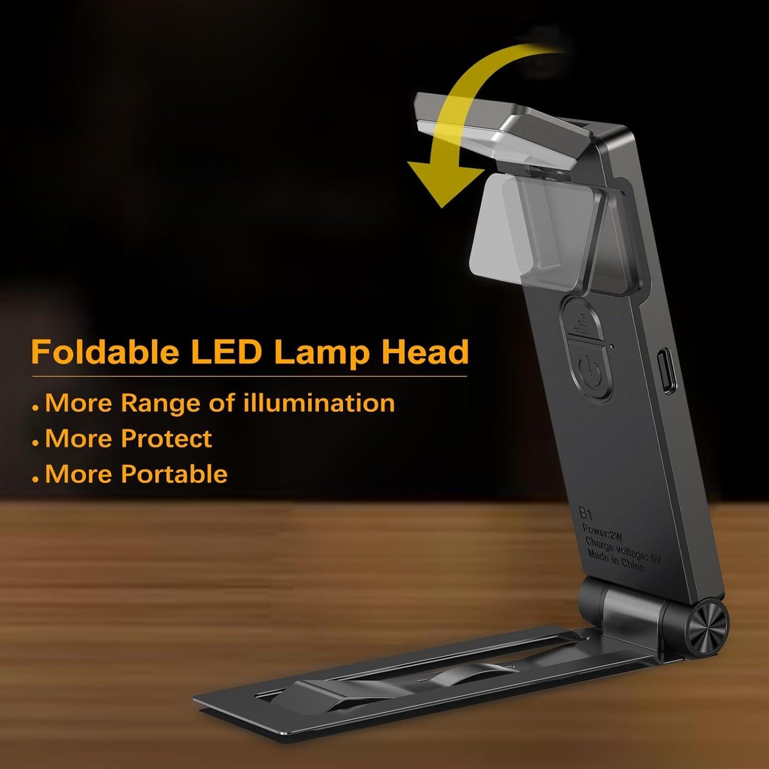 Luz de Lectura Recargable VTIGER B1 LED Clip 3 Colores