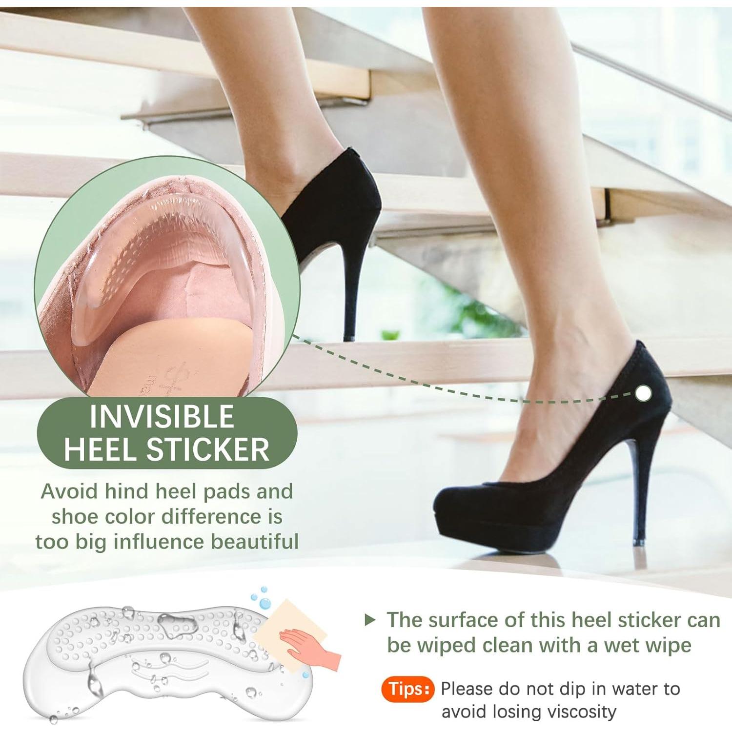 Almohadillas para Talones EIRMAT - 4 Pares Transparentes