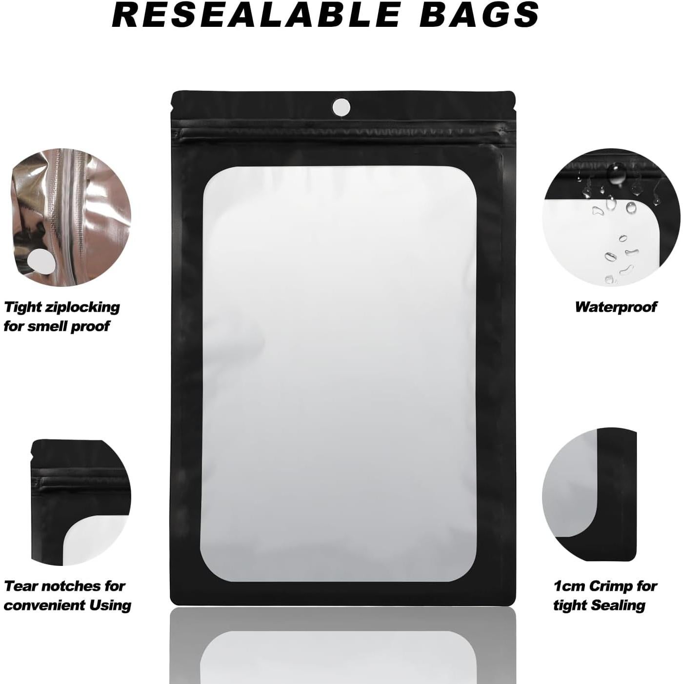 Paquete de 400 Bolsas Reutilizables Mstar Pack con Ventana 6.1-14 cm