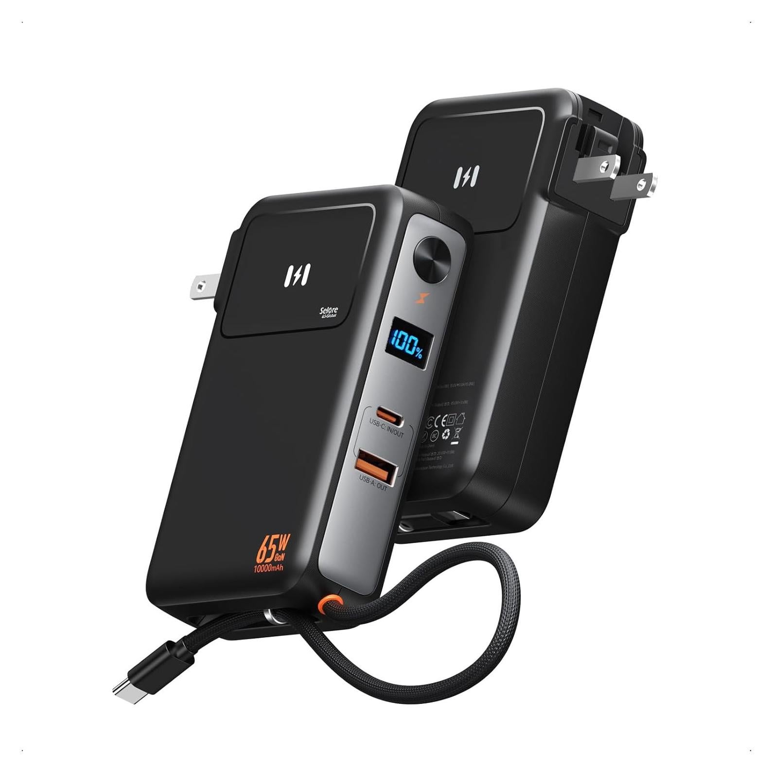 Cargador Portátil 65W + Batería Externa 10,000mAh C-Smartlink