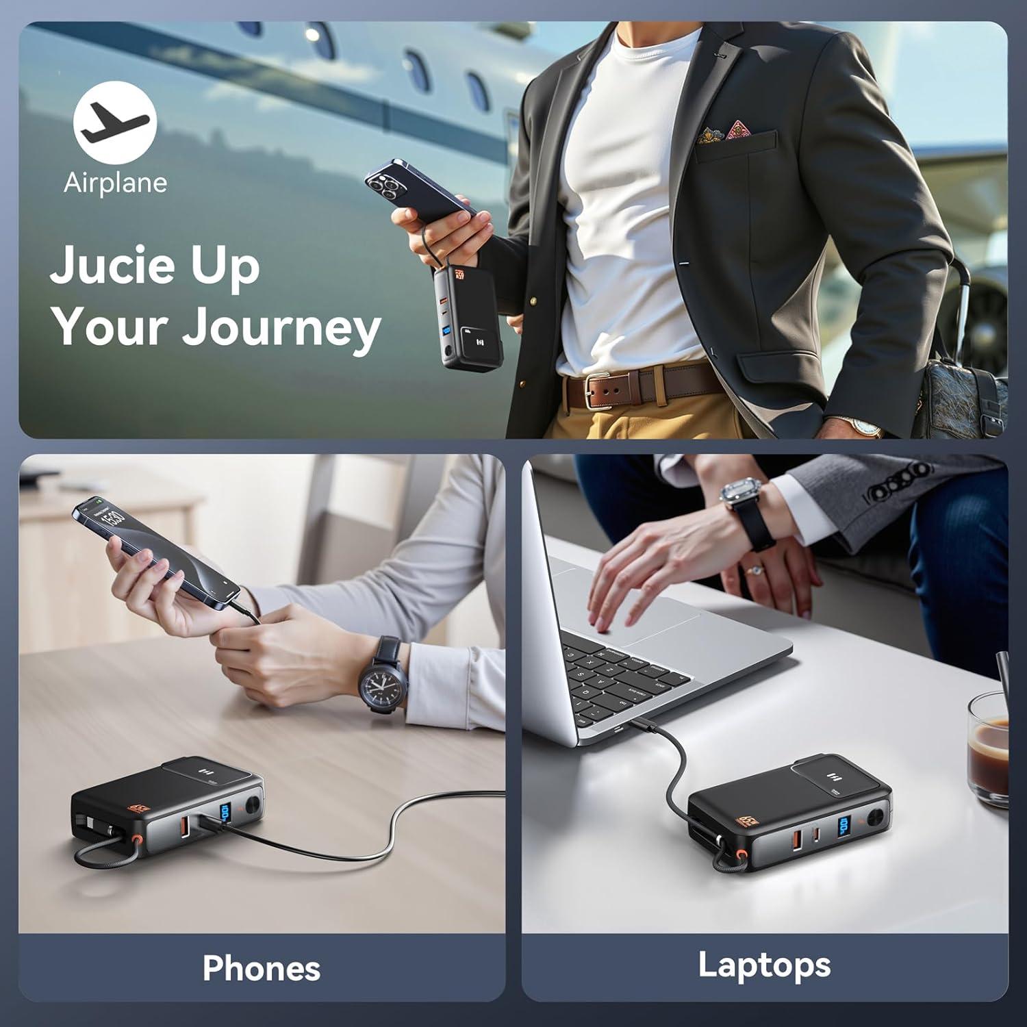 Cargador Portátil 65W + Batería Externa 10,000mAh C-Smartlink