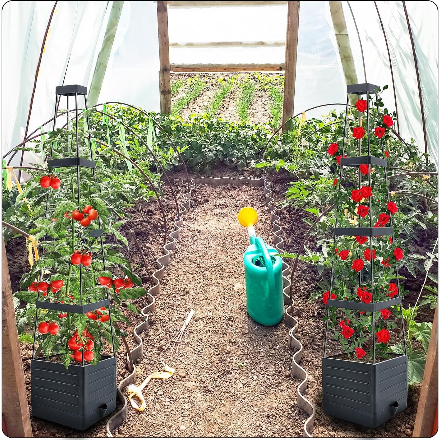 Huerto Elevado MQFORU 145 cm con Autorriego y Enrejado