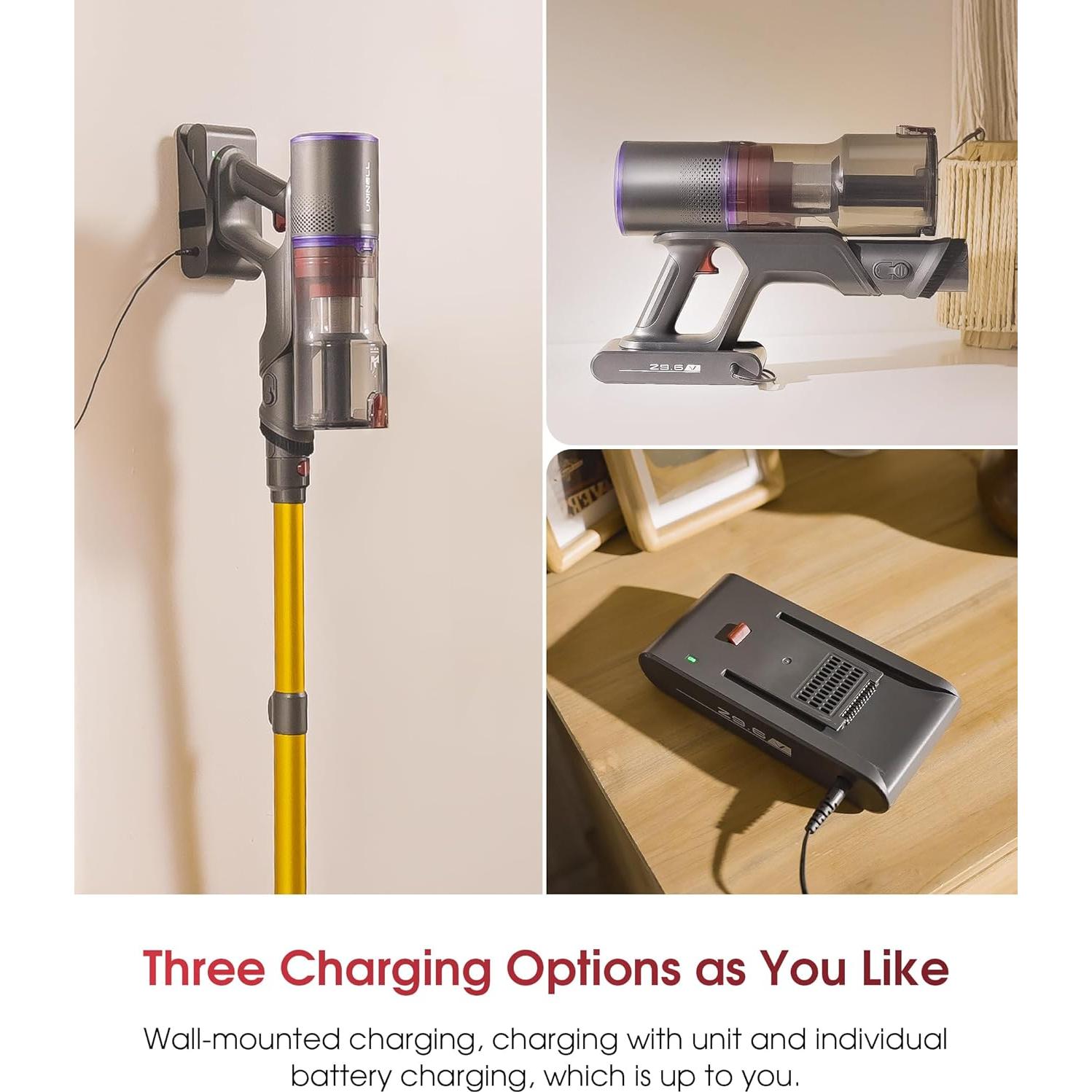 Aspiradora Sin Cable UNINELL HOME UV5 550W 65Min 48KPA Oro