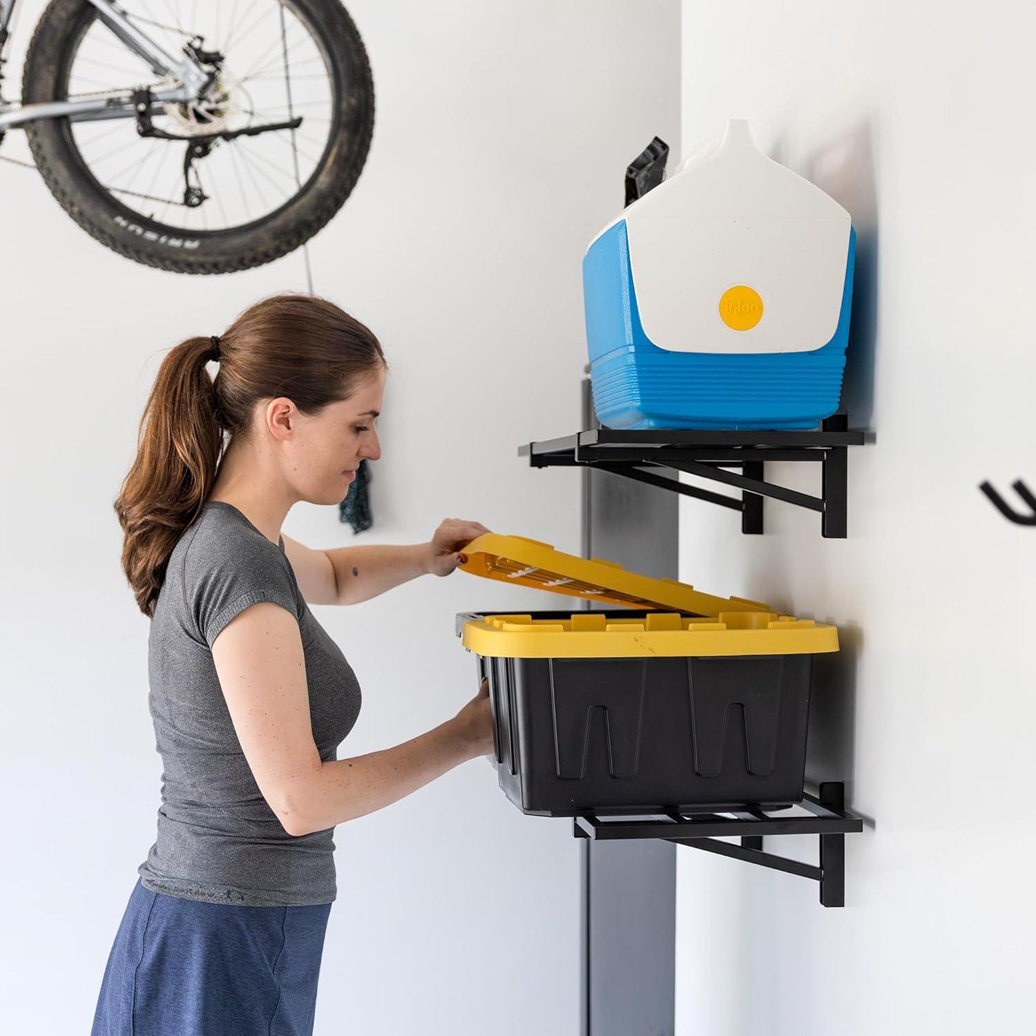 Estanterías de Pared StoreYourBoard 2-Pack 31.75x69.22cm Negra