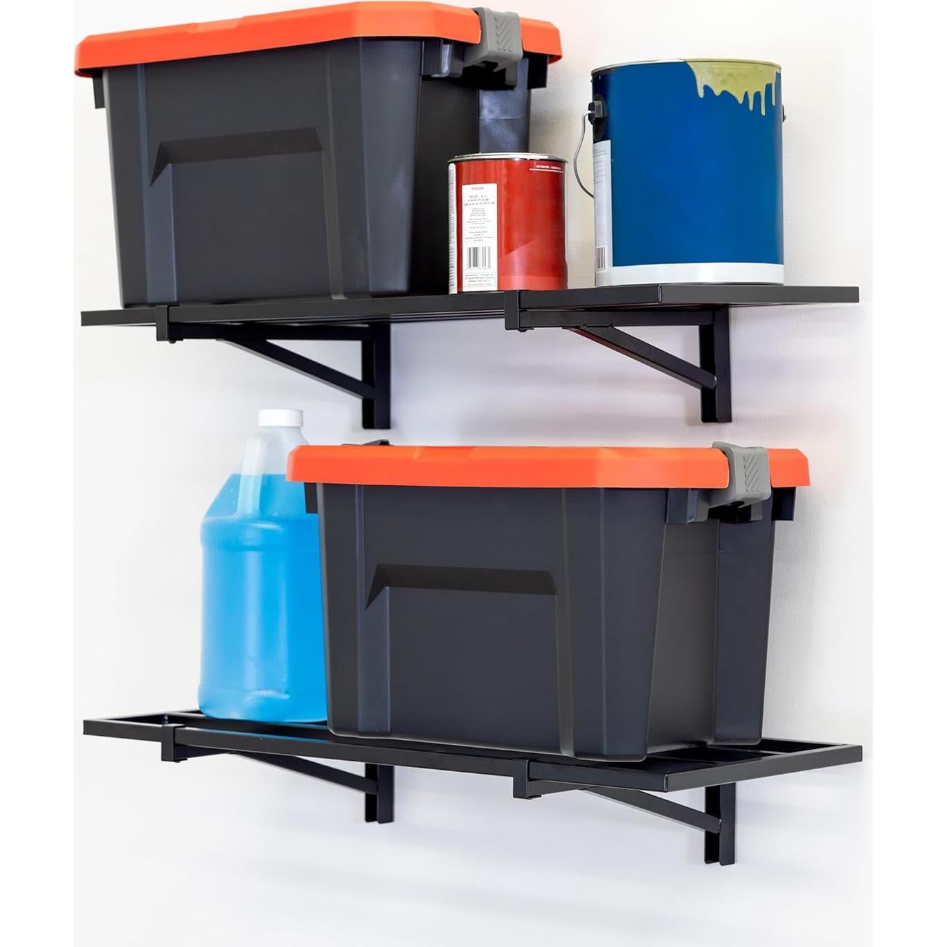 Estanterías de Pared StoreYourBoard 2-Pack 31.75x69.22cm Negra