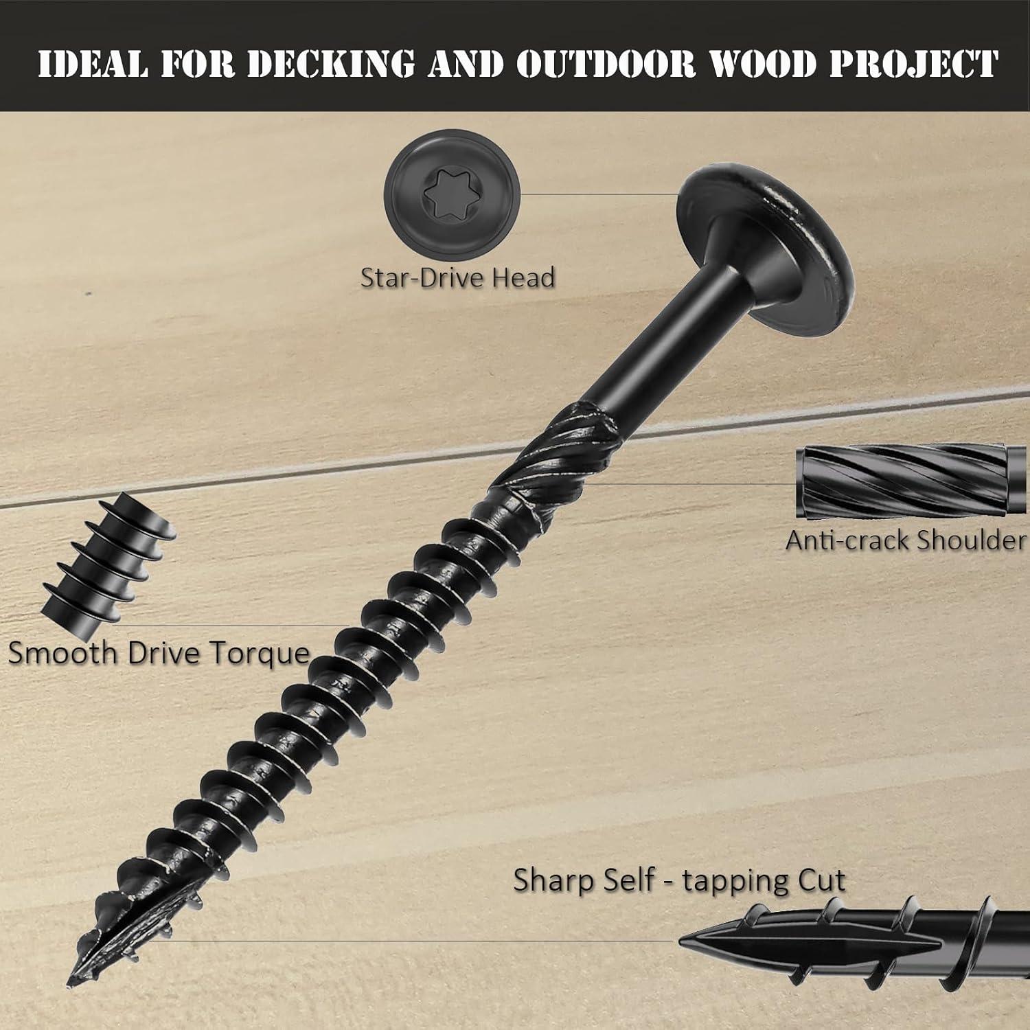 Tornillos de Madera ZTF #14 x 73 mm 20PCS Alta Resistencia