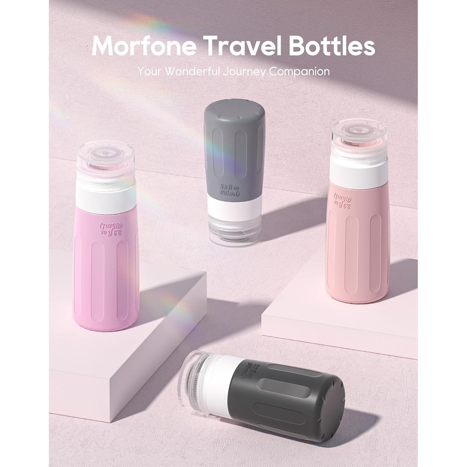 Set de Botellas de Viaje Morfone 16 Piezas Silicona 60ml 90ml