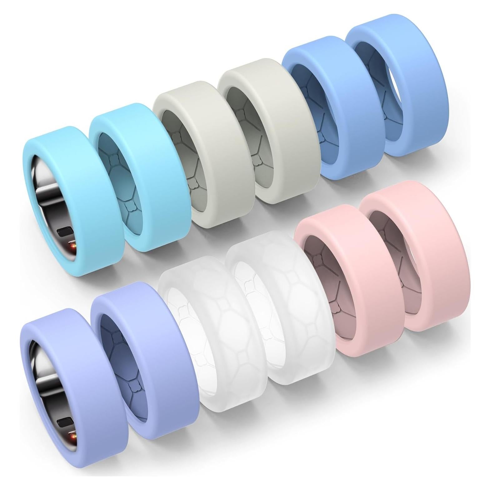 Cubierta de Silicona Antirayaduras YWXTW para Oura Ring 3/4 y Samsung