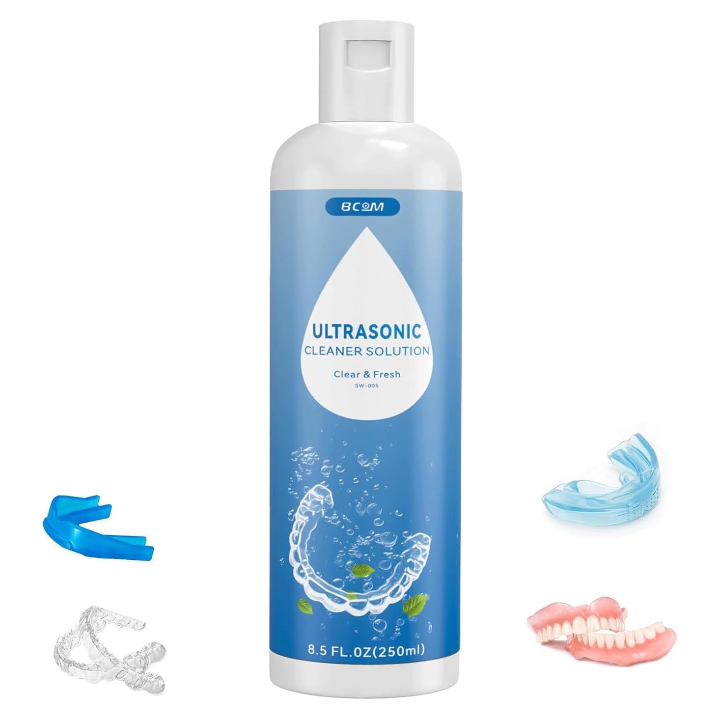 Limpiador Ultrasonico Bcom 240 ml para Retenedores y Joyería