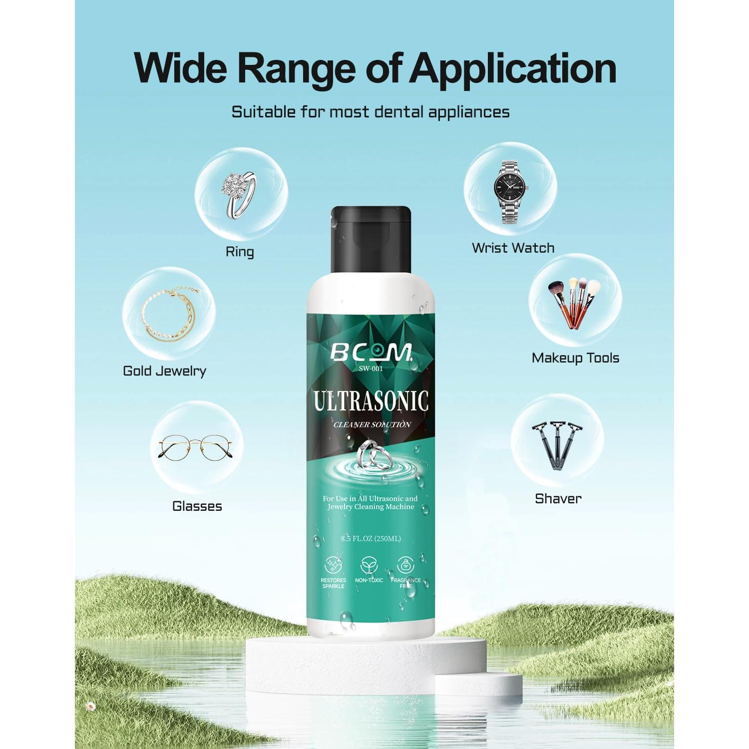 Solución Limpiadora Ultrasónica para Joyería 250 ml - Verde