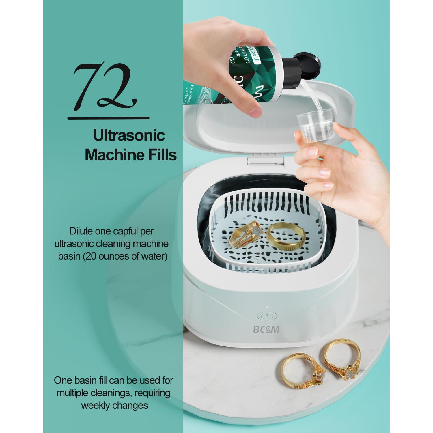 Solución Limpiadora Ultrasónica para Joyería 250 ml - Verde