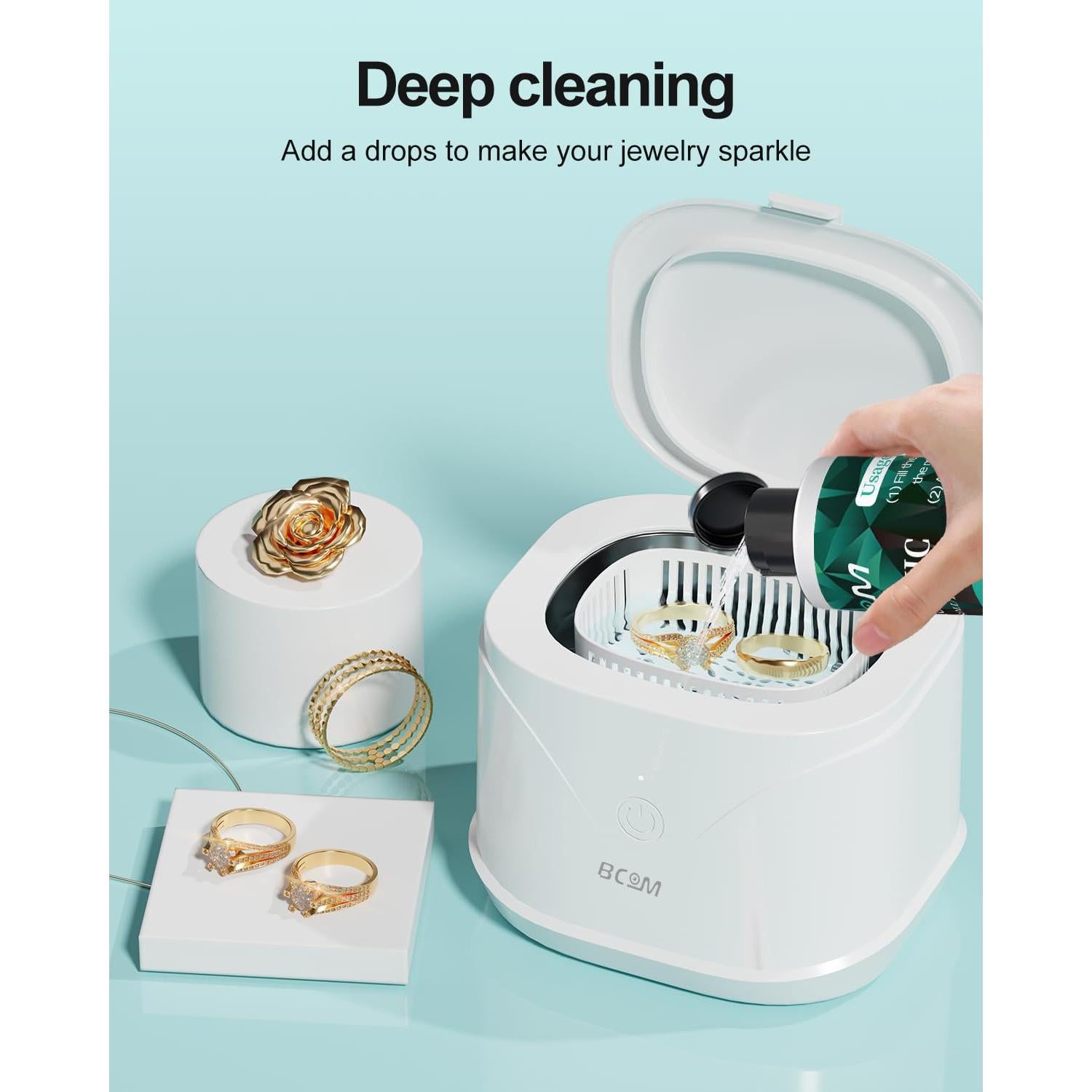 Solución Limpiadora Ultrasónica para Joyería 250 ml - Verde