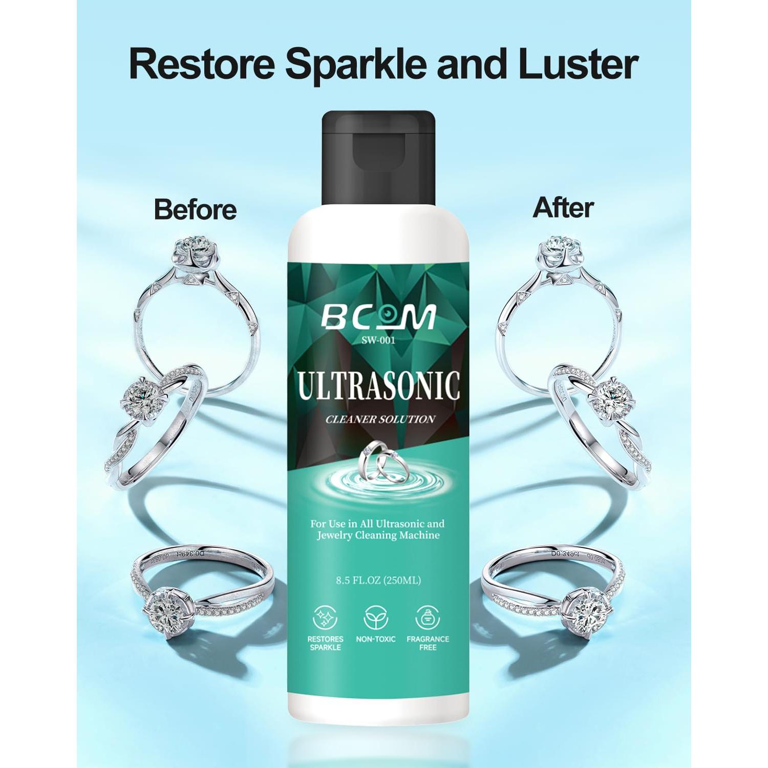 Solución Limpiadora Ultrasónica para Joyería 250 ml - Verde