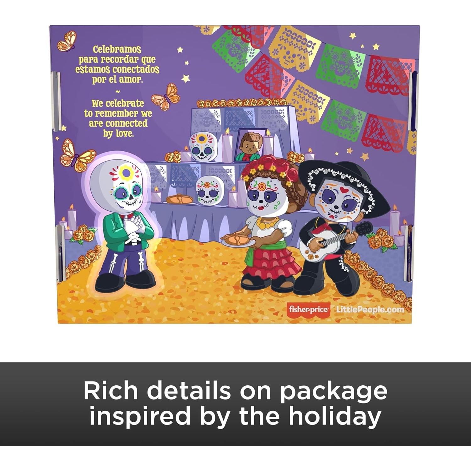 Conjunto de Figuras Día de Muertos Little People Collector 3 Piezas