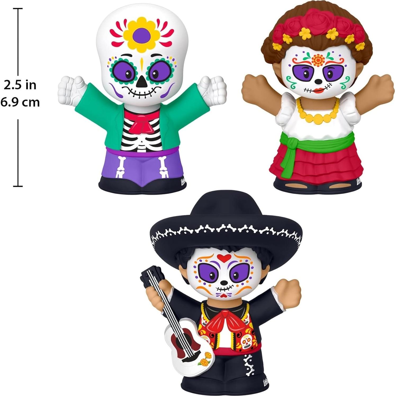 Conjunto de Figuras Día de Muertos Little People Collector 3 Piezas
