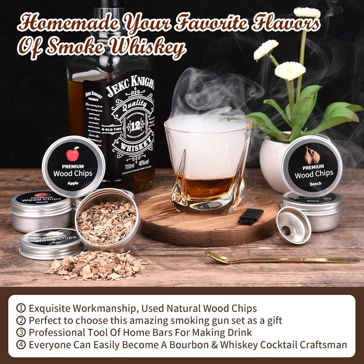 Kit de Ahumador de Cócteles AFN - 6 Sabores de Astillas