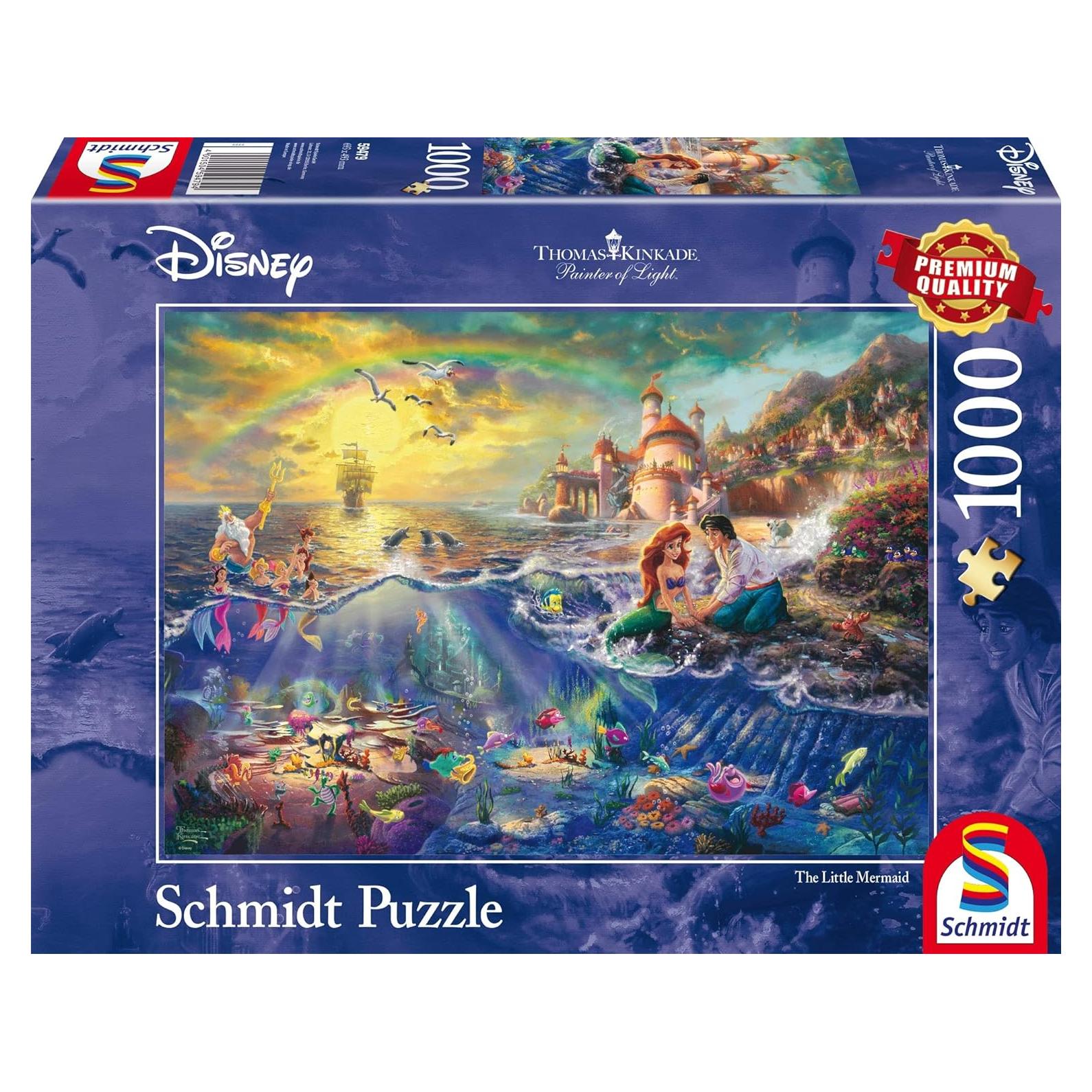 Rompecabezas Schmidt 1000 Piezas La Sirenita Thomas Kinkade
