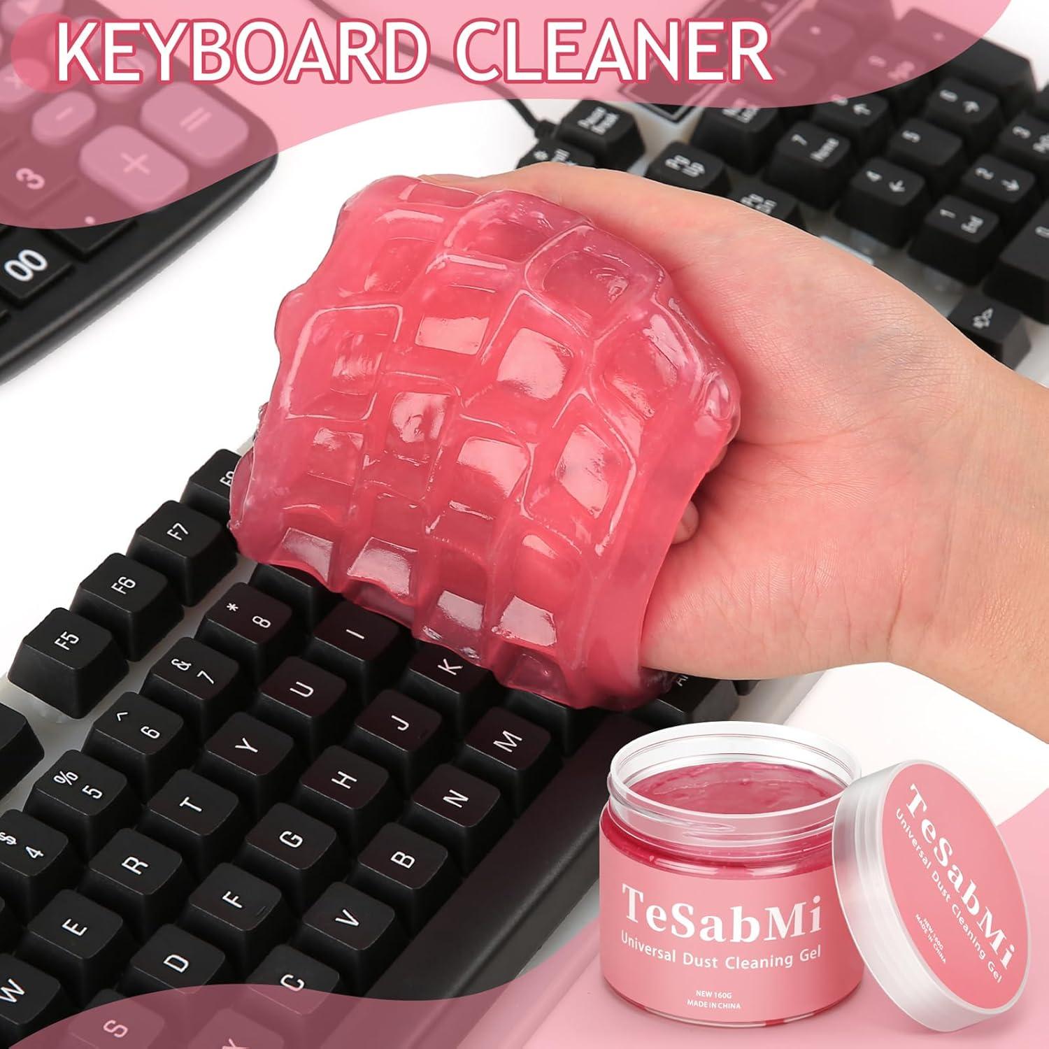 Gel de Limpieza de Autos TeSabMi Rosa 190g Reutilizable