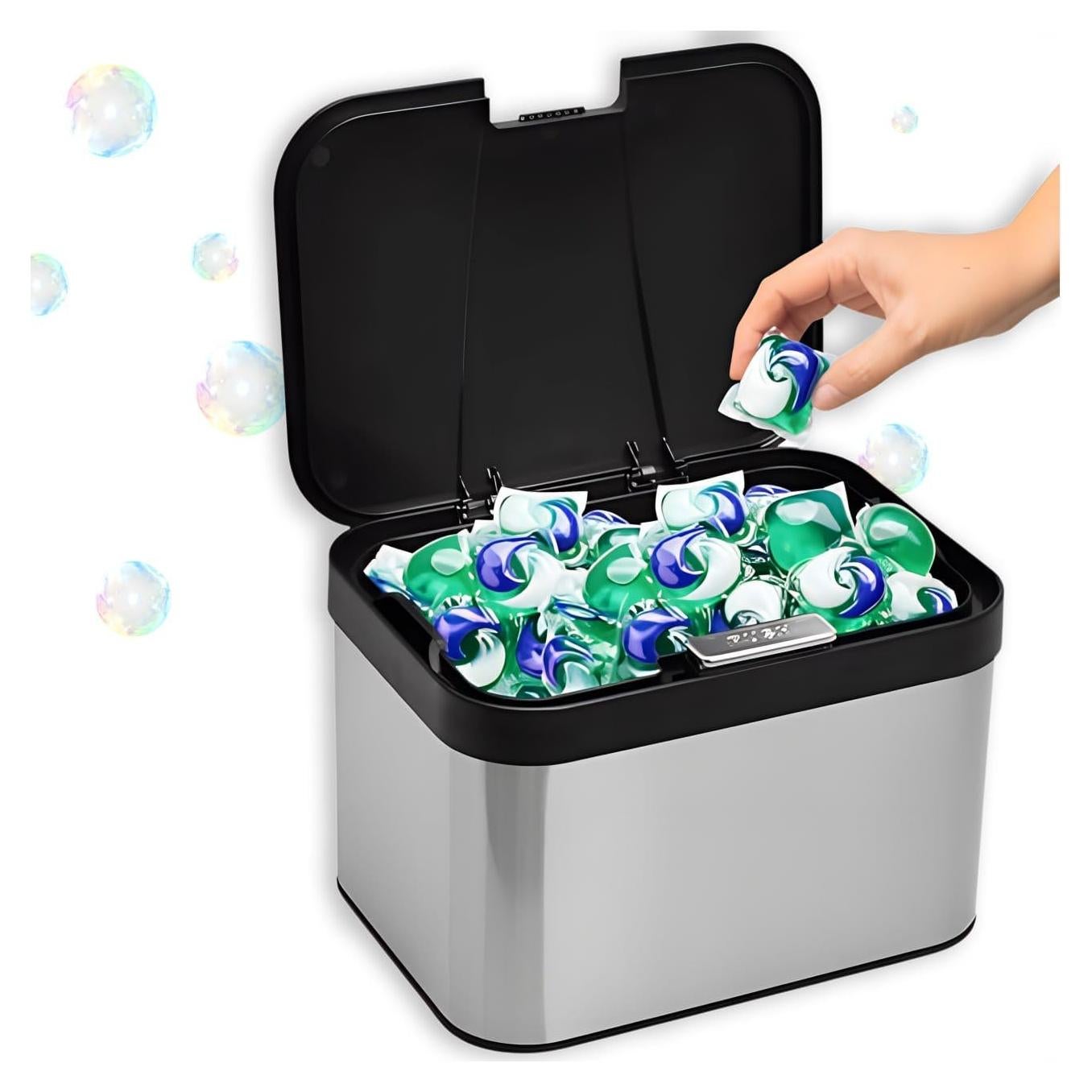 Contenedor de Cápsulas de Lavandería Skywin Acero Inoxidable 24.9x18.5x16cm