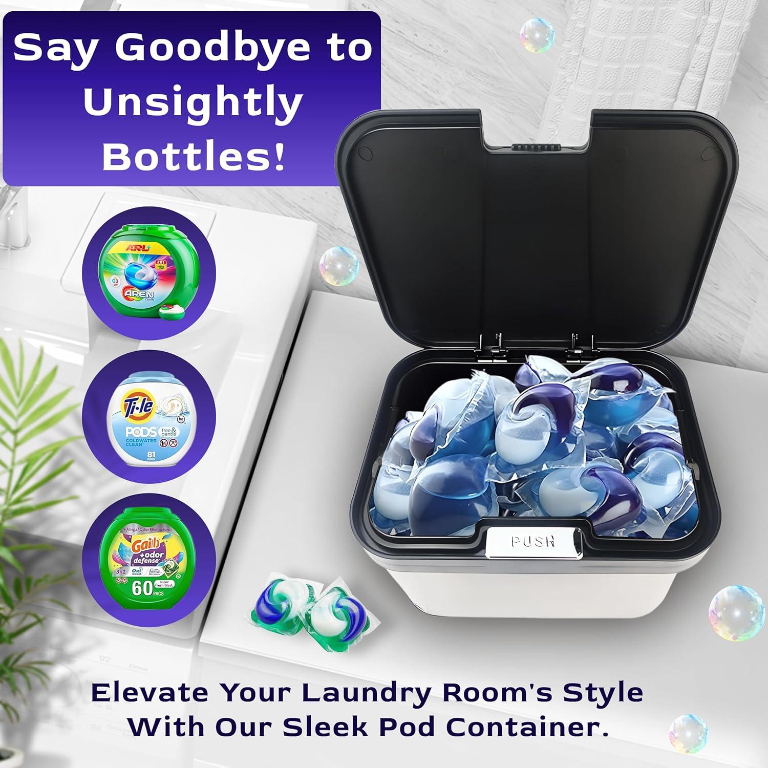 Contenedor de Cápsulas de Lavandería Skywin Acero Inoxidable 24.9x18.5x16cm