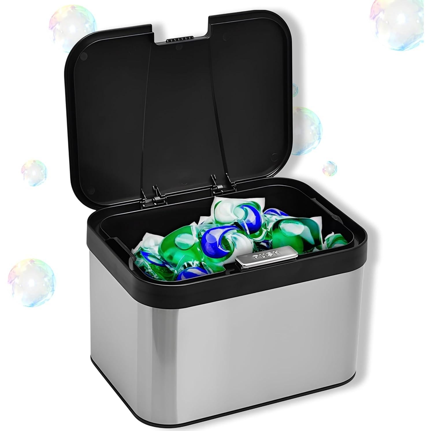 Contenedor de Cápsulas de Lavandería Skywin Acero Inoxidable 24.9x18.5x16cm