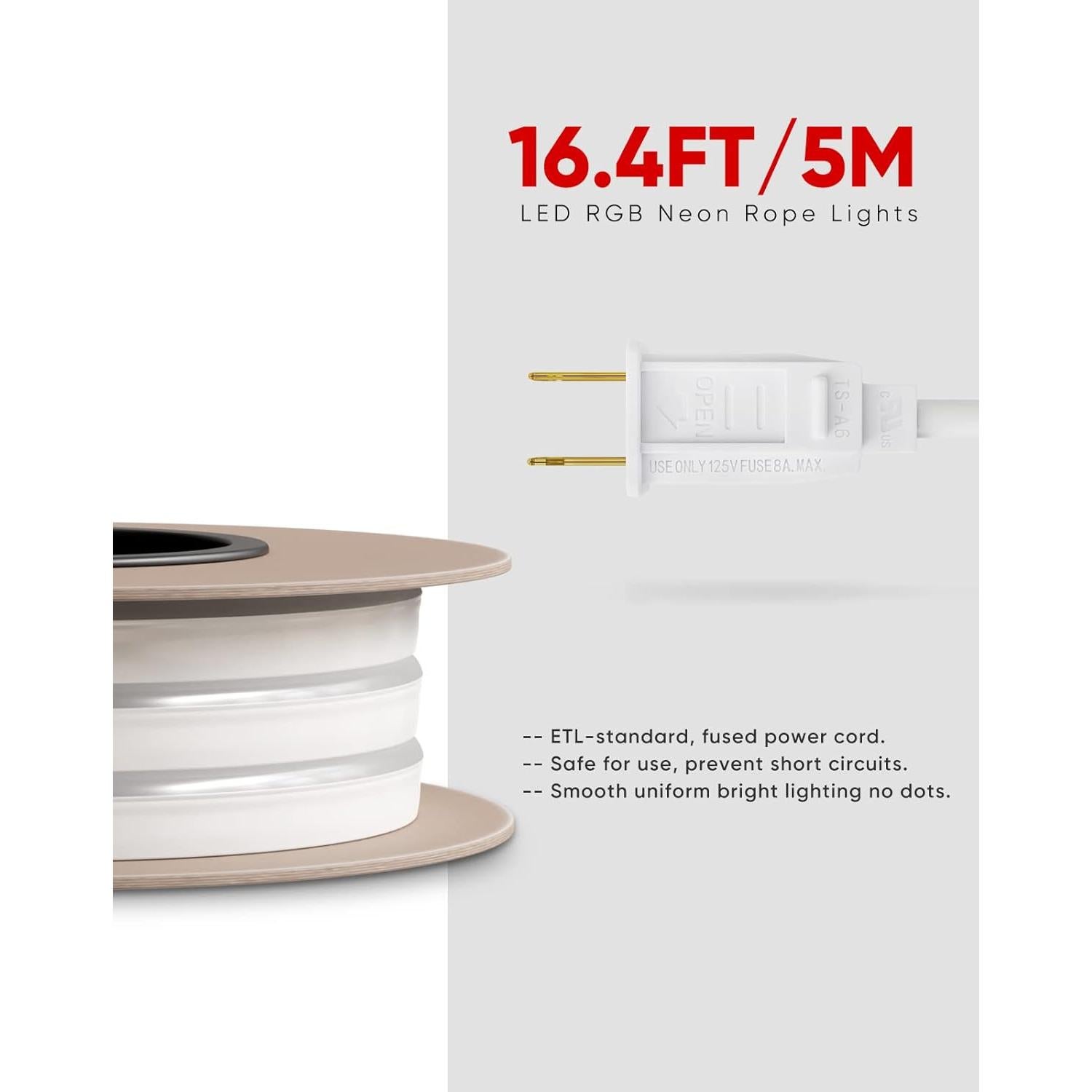 Tira de Luz LED RGB Neon 5M Shine Decor con Control Remoto