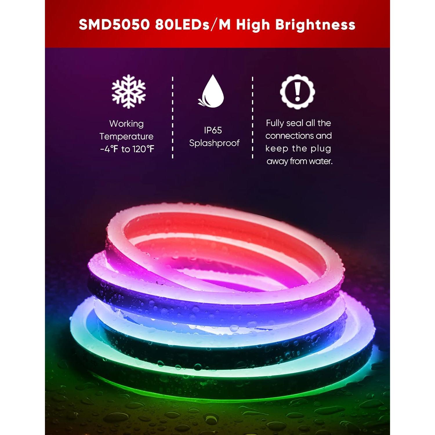 Tira de Luz LED RGB Neon 5M Shine Decor con Control Remoto