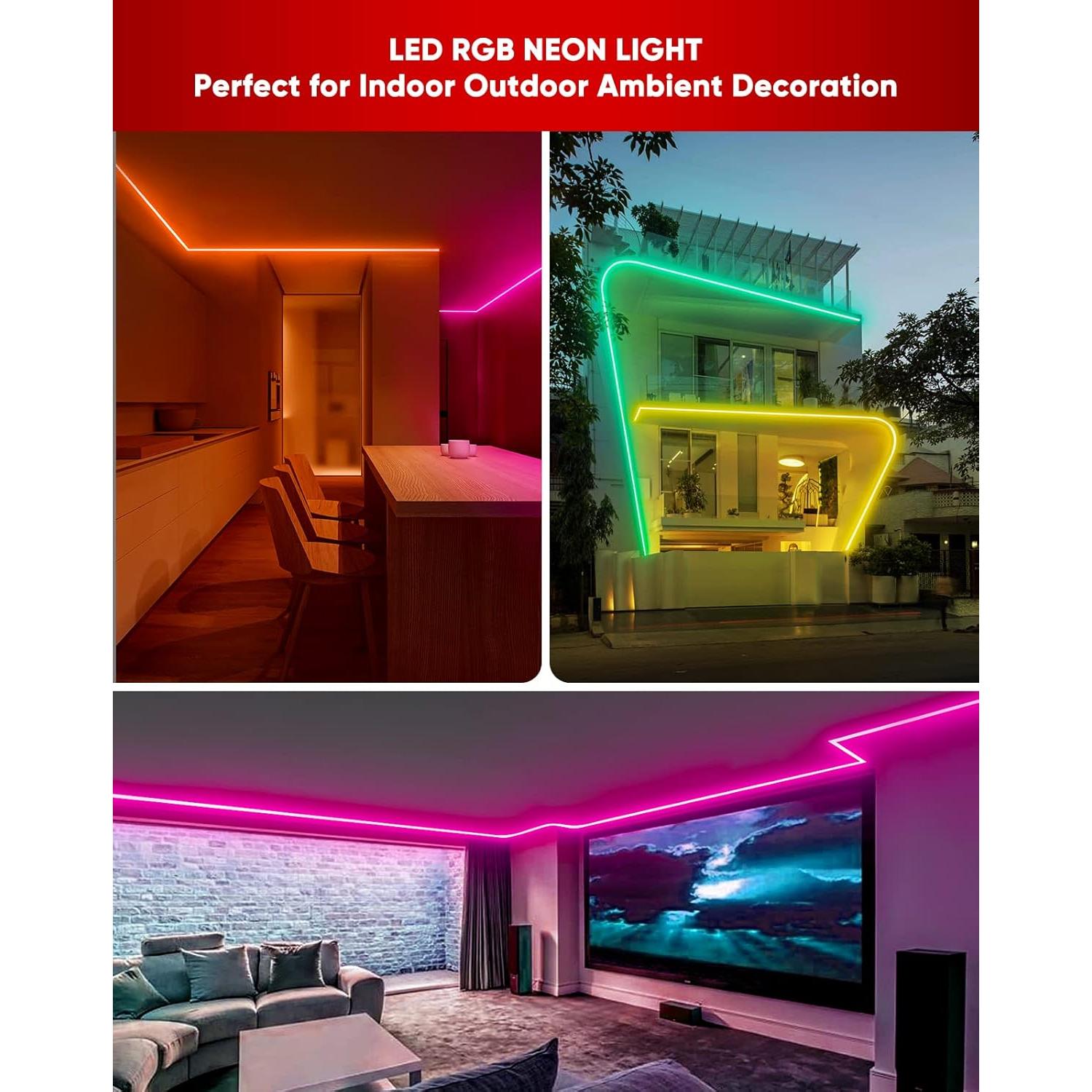 Tira de Luz LED RGB Neon 5M Shine Decor con Control Remoto
