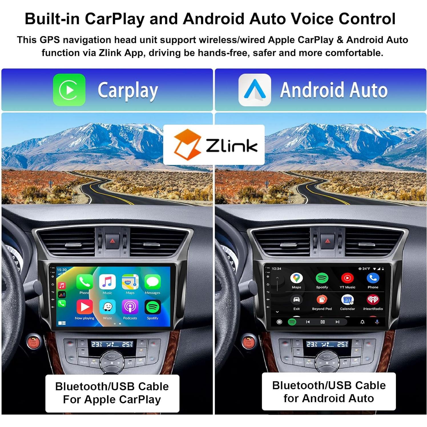 Estéreo de Coche Android 10.1" UNITOPSCI para Nissan Sentra 2013-2017