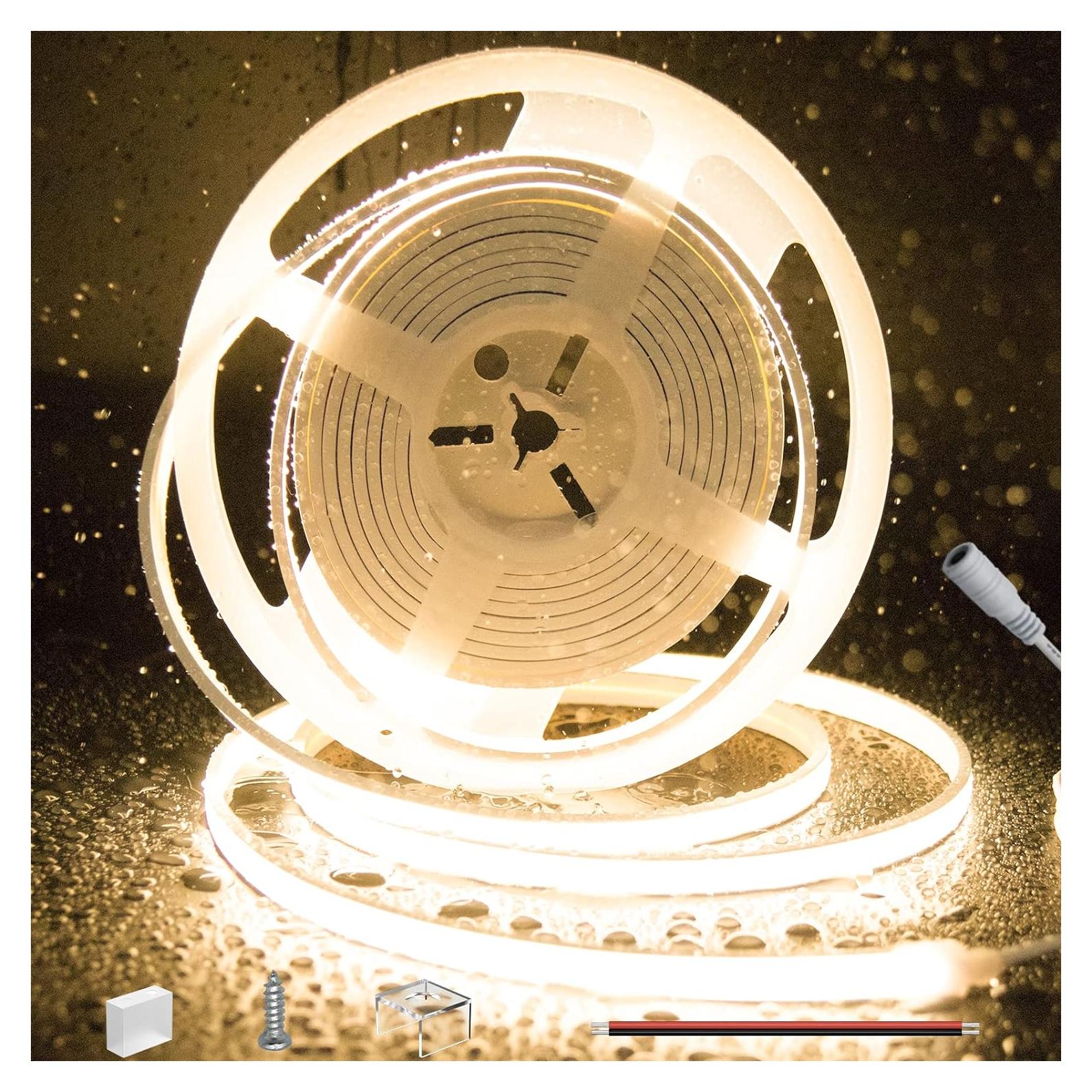 Tira LED Neon COB PAUTIX 5m 2700K IP68 a Prueba de Agua