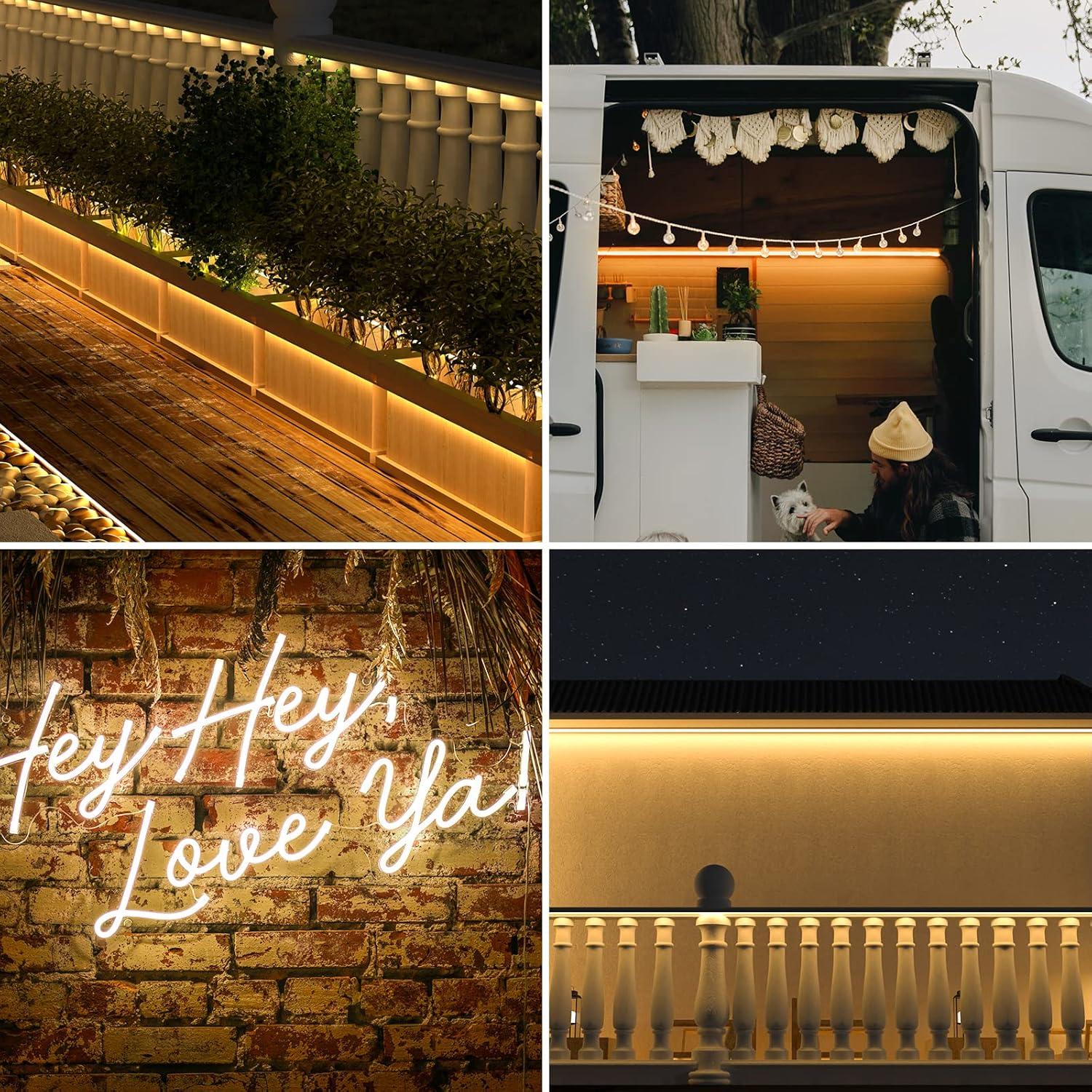 Tira LED Neon COB PAUTIX 5m 2700K IP68 a Prueba de Agua