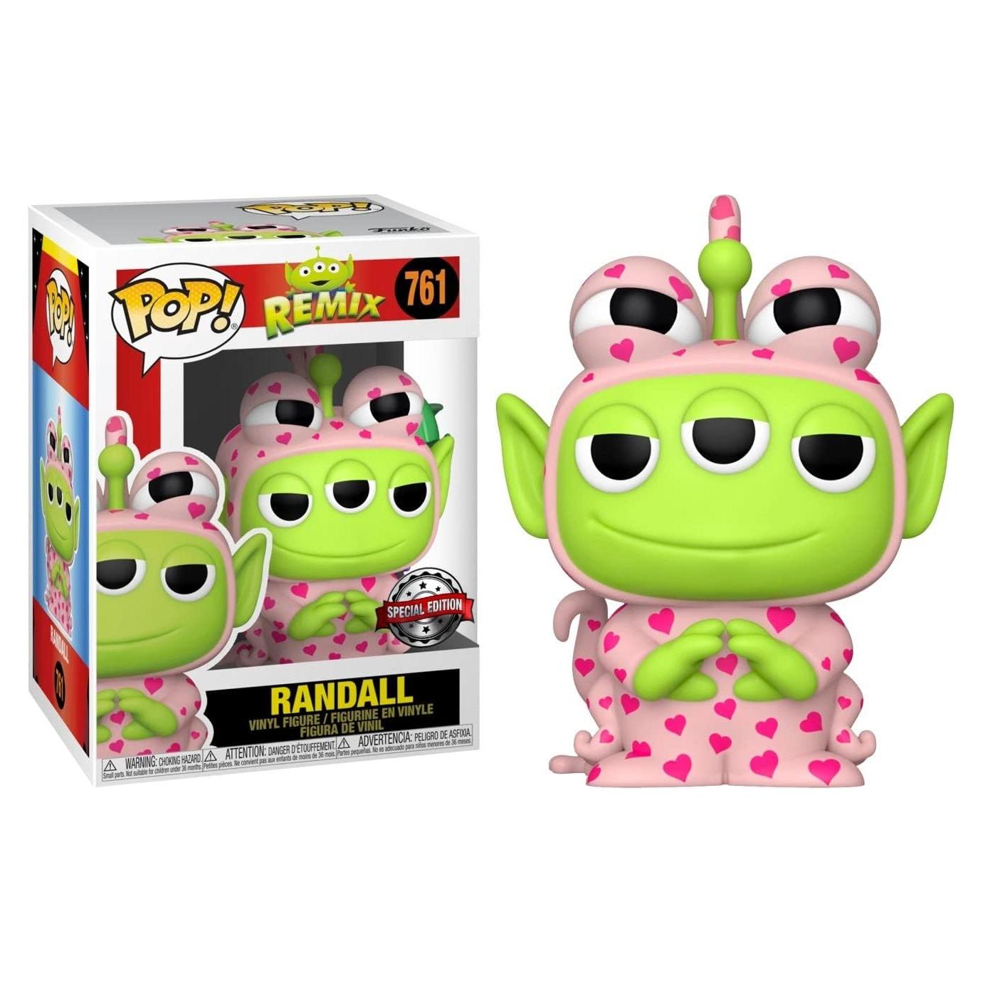 Figura de Vinilo Pop! Funko Pixar Alien Remix Randall Rosa