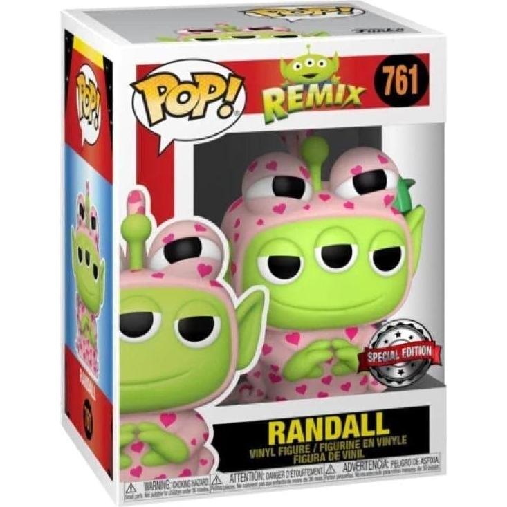 Figura de Vinilo Pop! Funko Pixar Alien Remix Randall Rosa