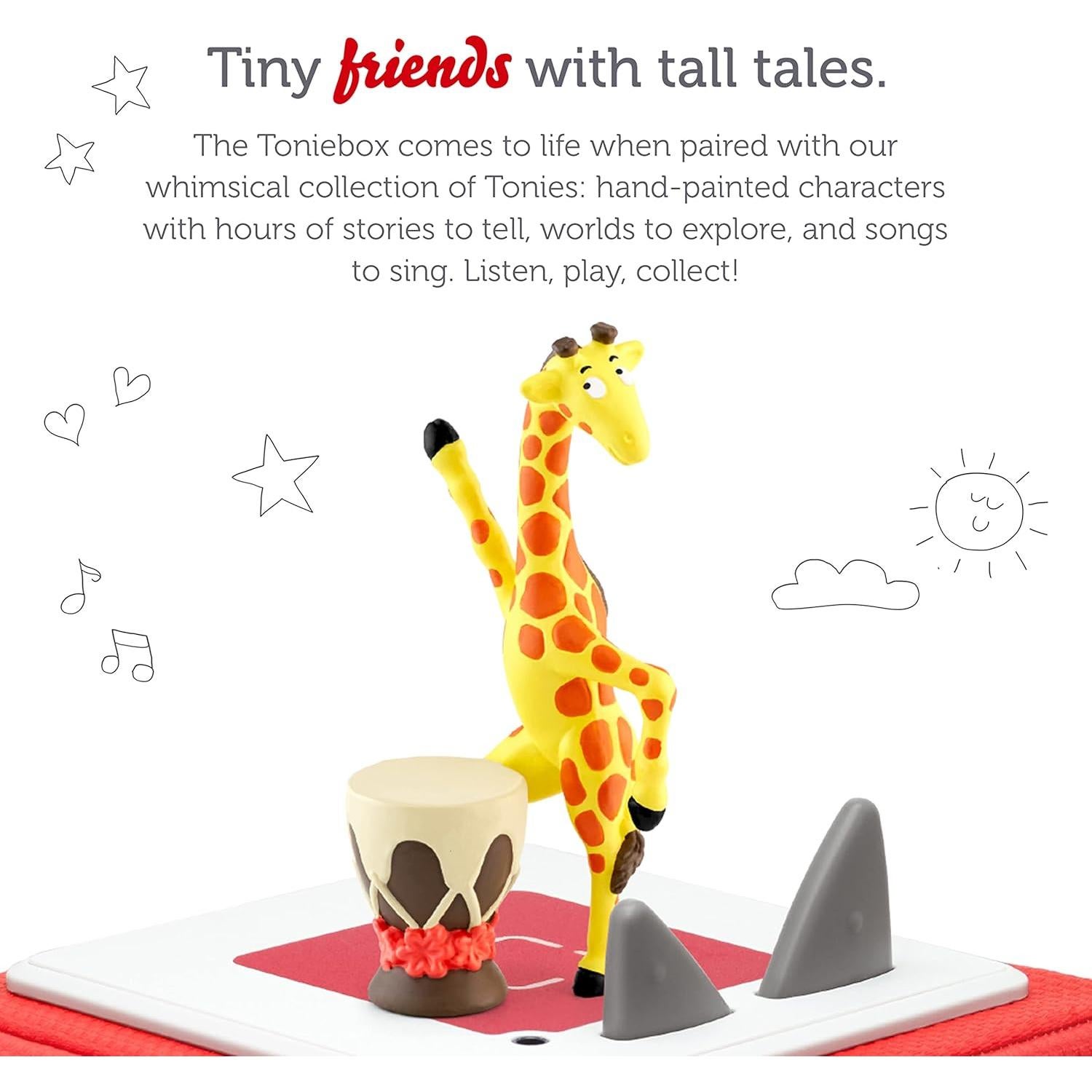 Figura de Juguete de Audio Tonies Gerald La Jirafa 10.8x3.5x20cm