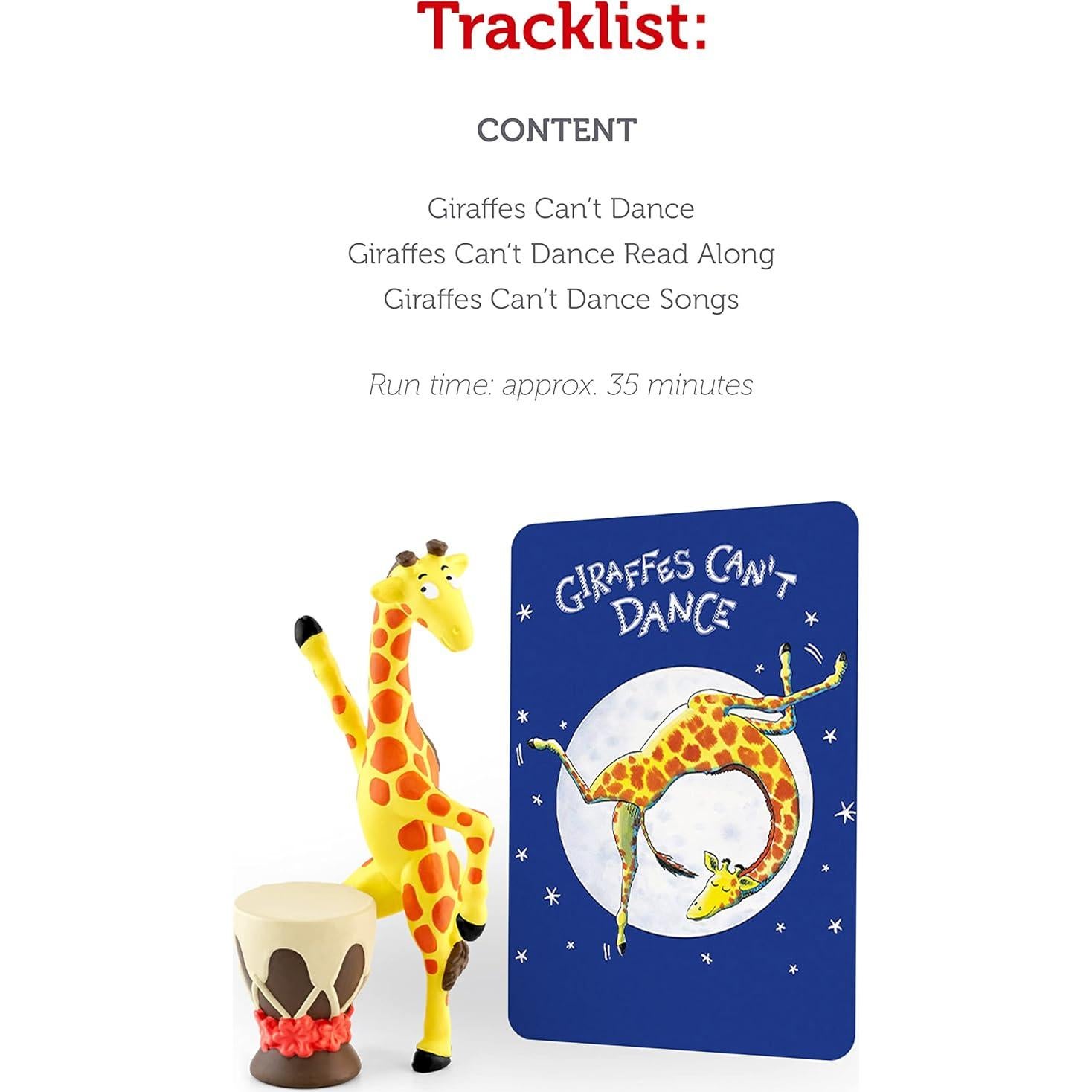 Figura de Juguete de Audio Tonies Gerald La Jirafa 10.8x3.5x20cm