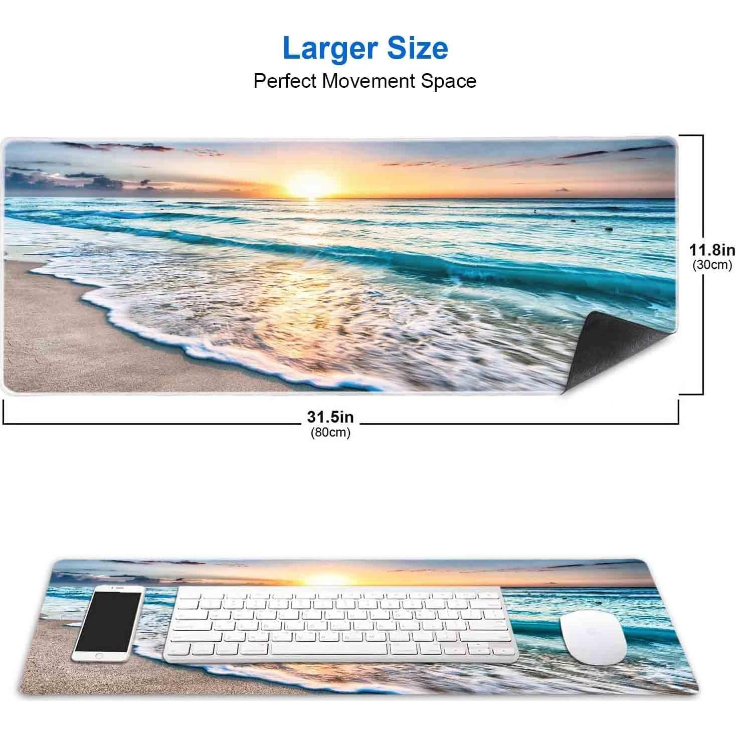 Alfombrilla de Ratón IMAYONDIA 80x30cm Antideslizante Playa